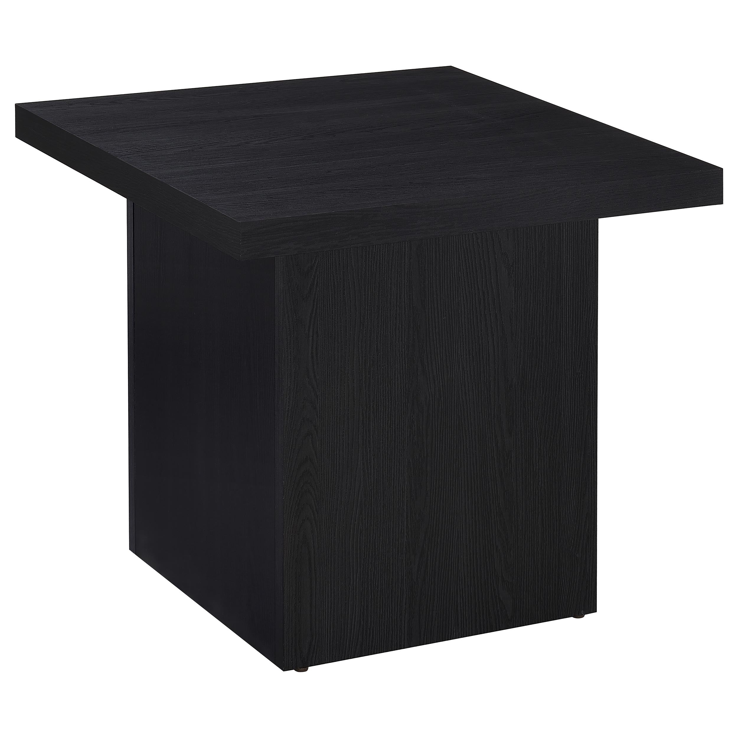 Dar Furniture - Coaster - Max Square Engineered Laminate End Side Table Black - 706277