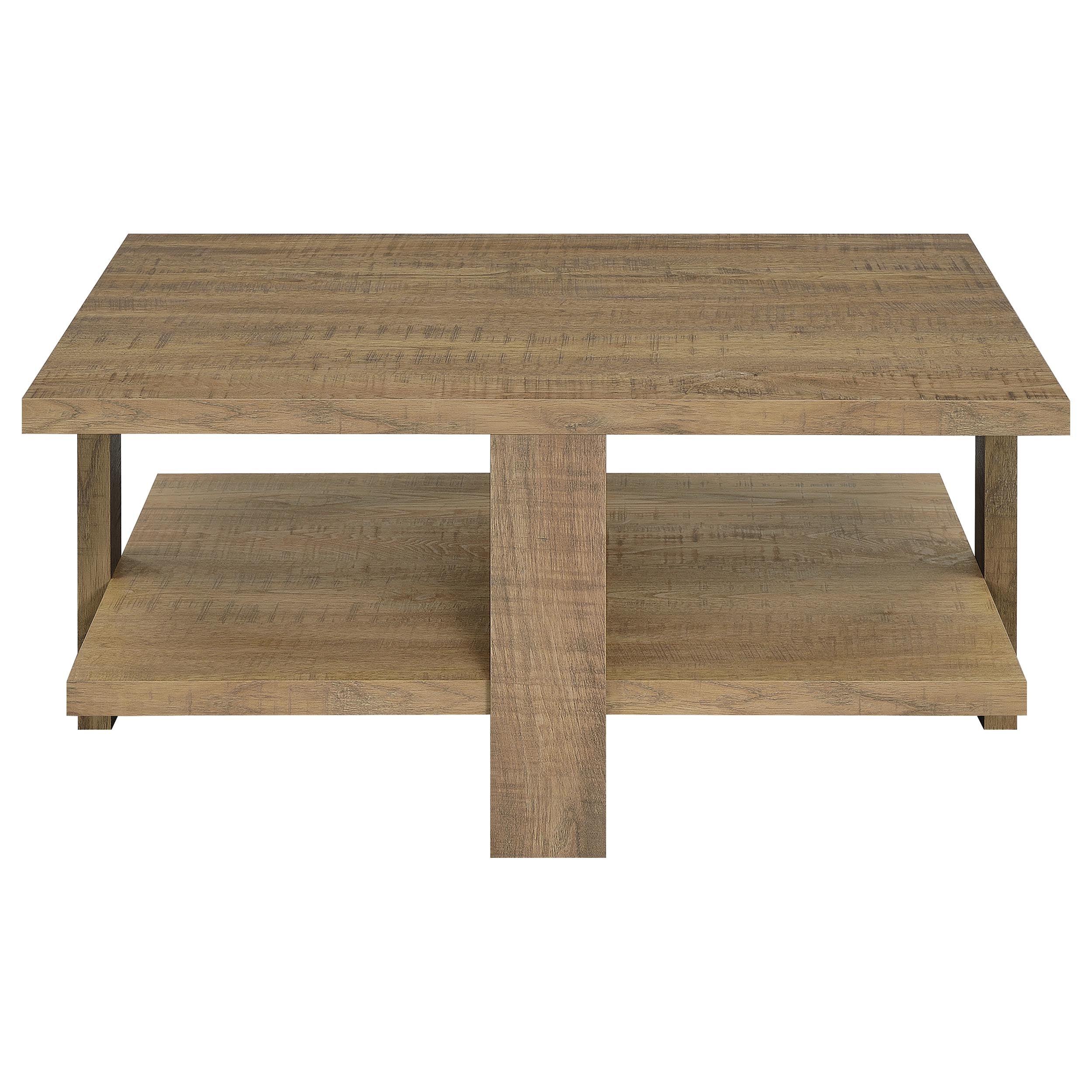 Dawn 2-piece Round Coffee and End Table Set Mango Brown