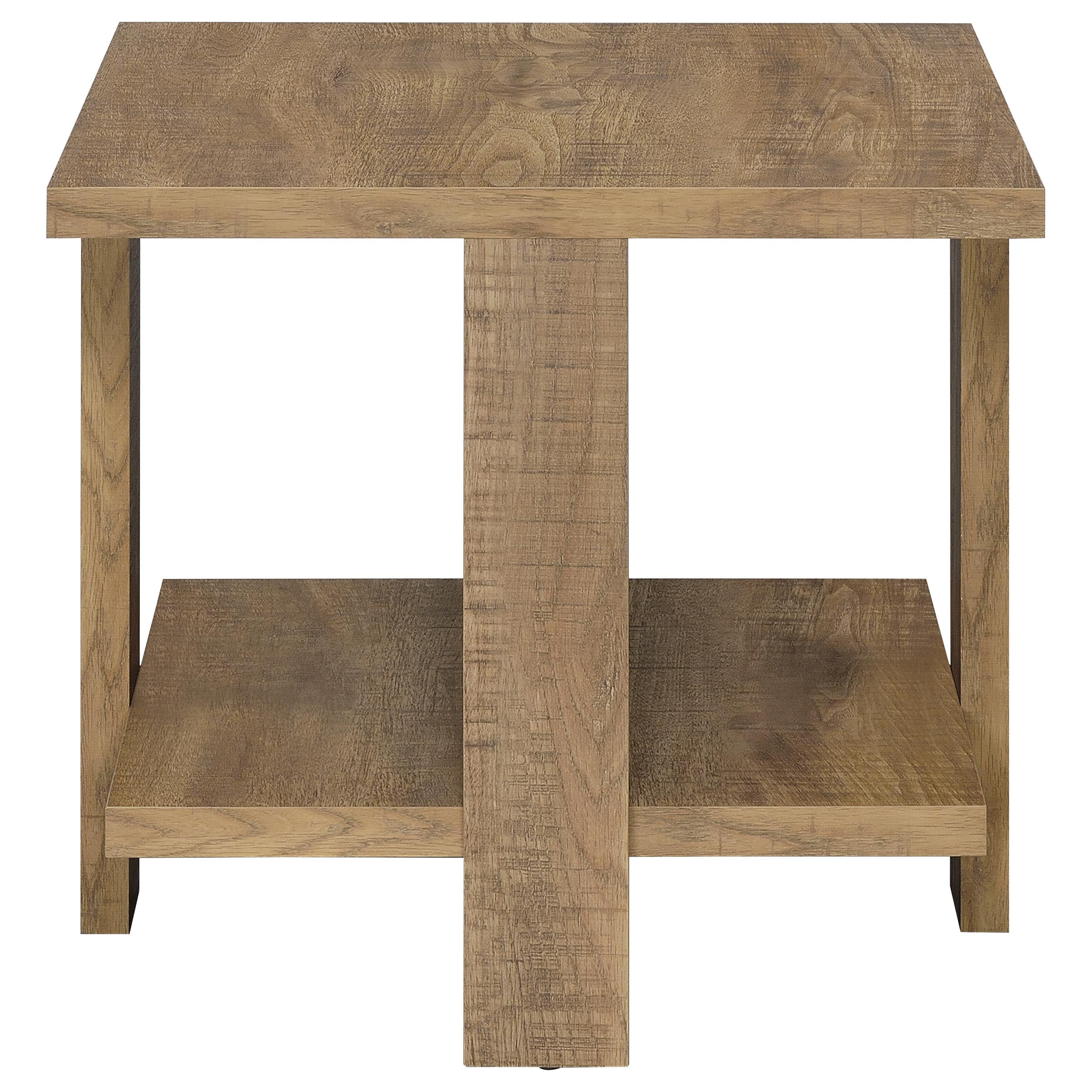 Dawn 3-piece Round Coffee and End Table Set Mango Brown