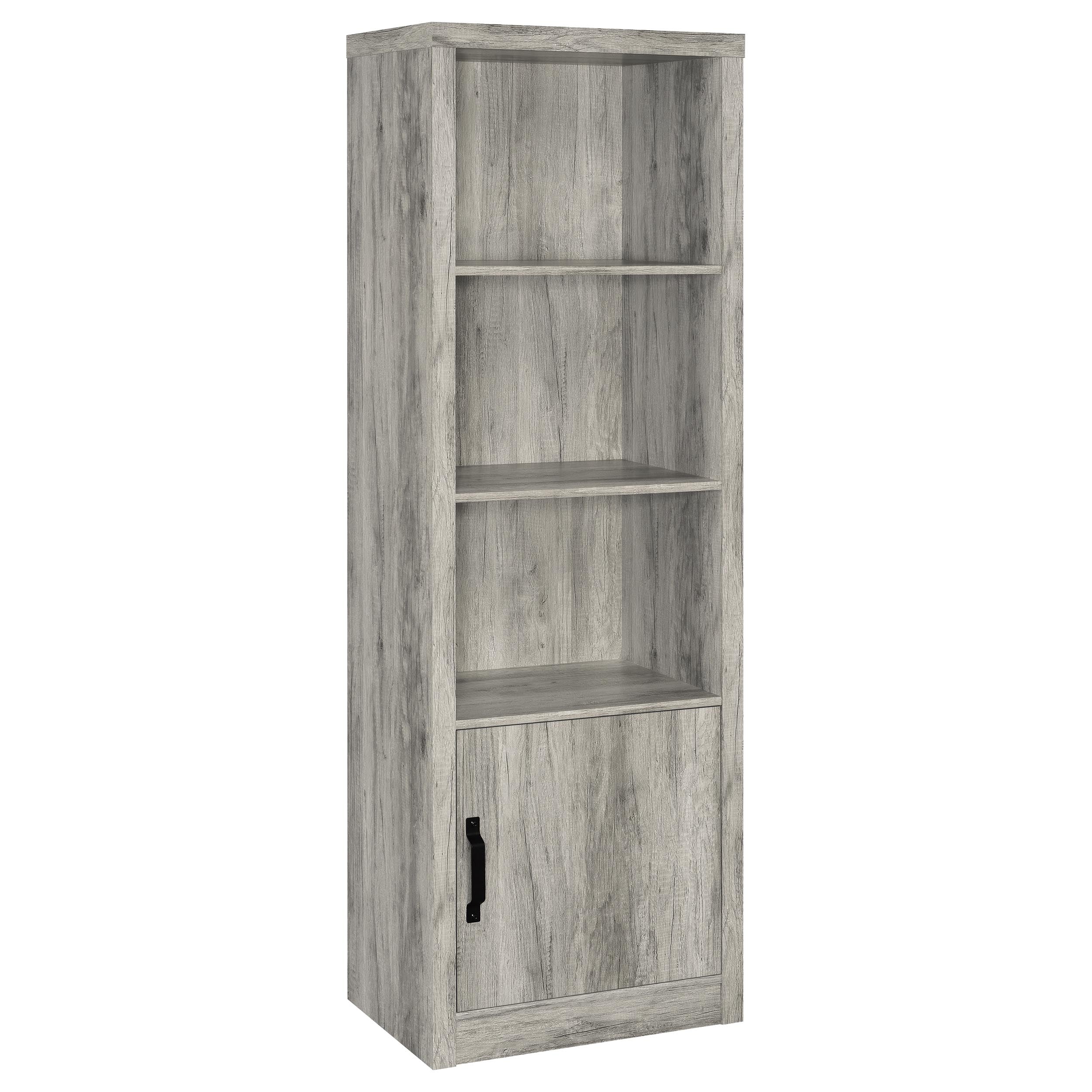 Dar Furniture - Coaster - Burke 4-shelf Engineered Wood Media Tower Grey Driftwood - 707726