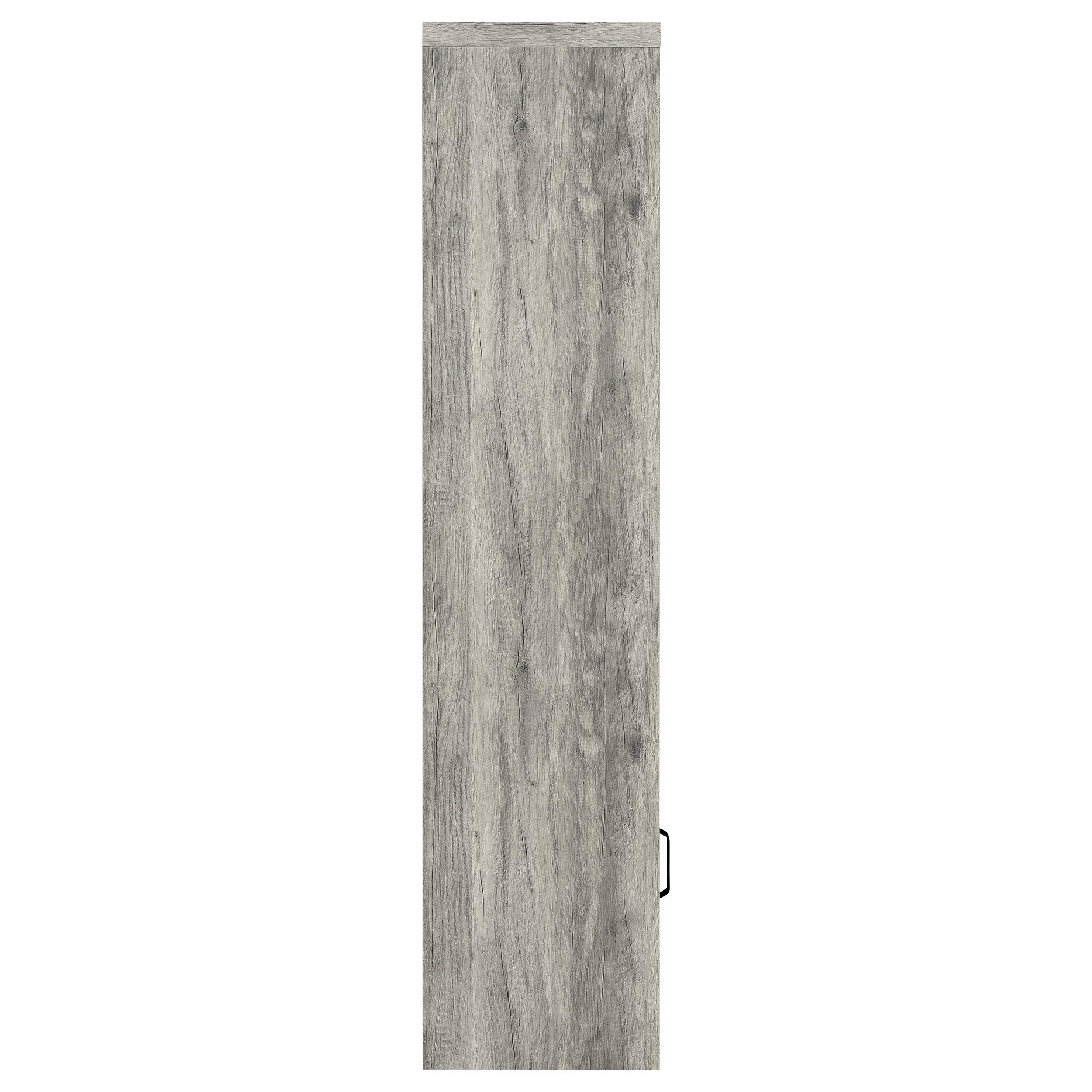 Burke 4-shelf Engineered Wood Media Tower Grey Driftwood