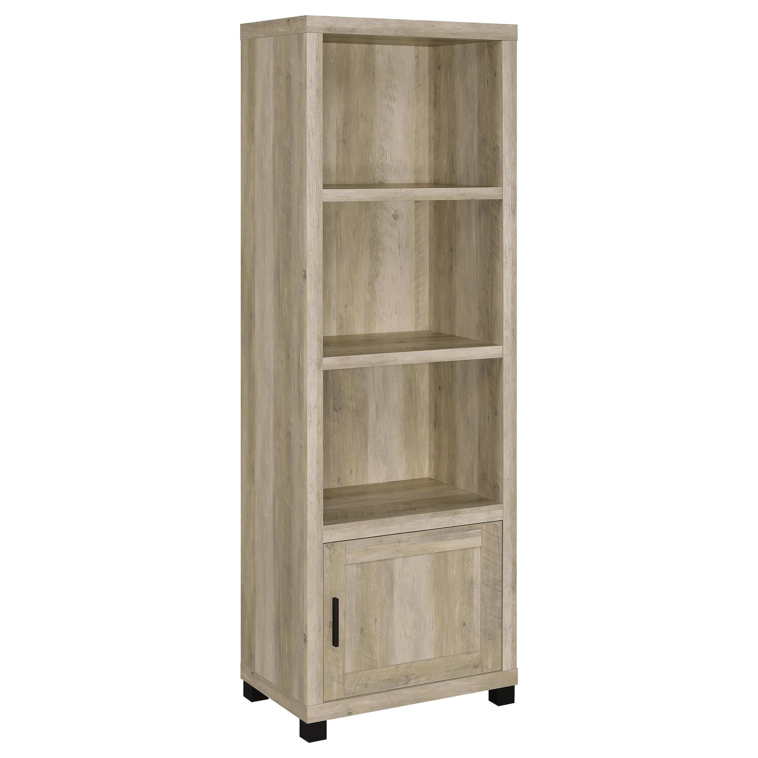 Dar Furniture - Coaster - Sachin 3-shelf Engineered Wood Media Tower Distressed Pine - 707746