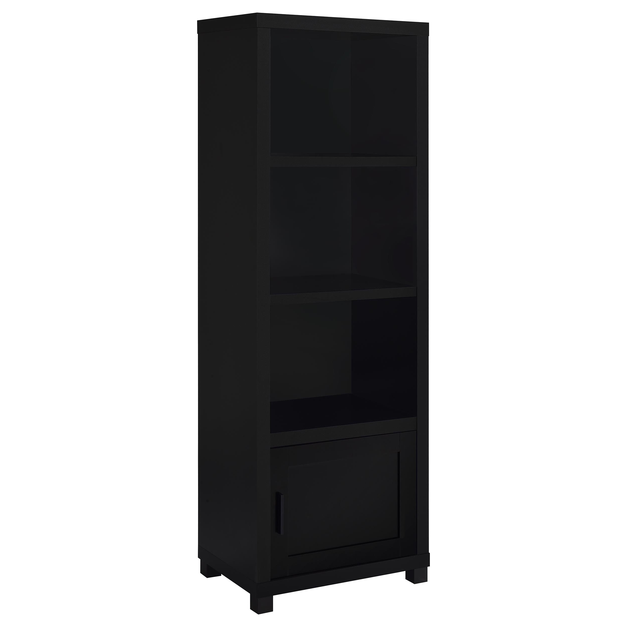 Dar Furniture - Coaster - Jupiter 3-shelf Engineered Wood Media Tower Black - 707756