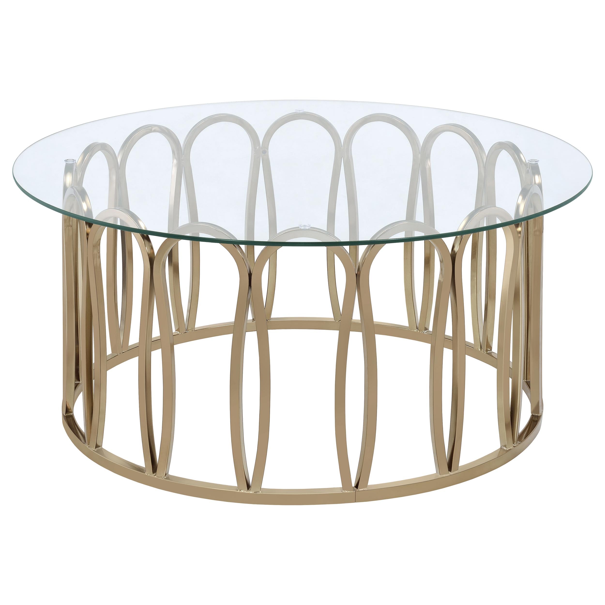 Monett 2-piece Coffee and End Table Set Chocolate Chrome
