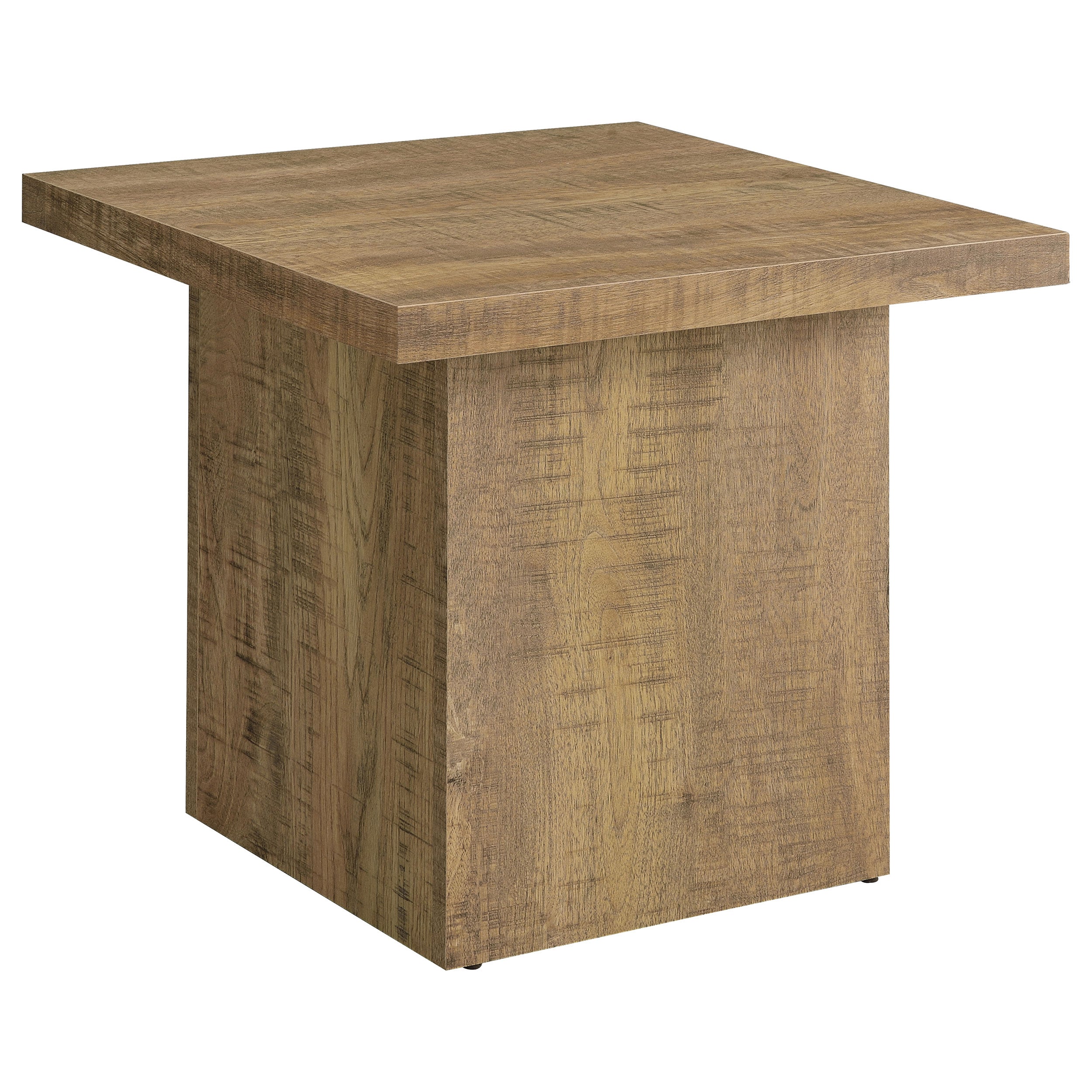 Dar Furniture - Coaster - Devar Square Engineered Wood End Table Mango Brown - 708067