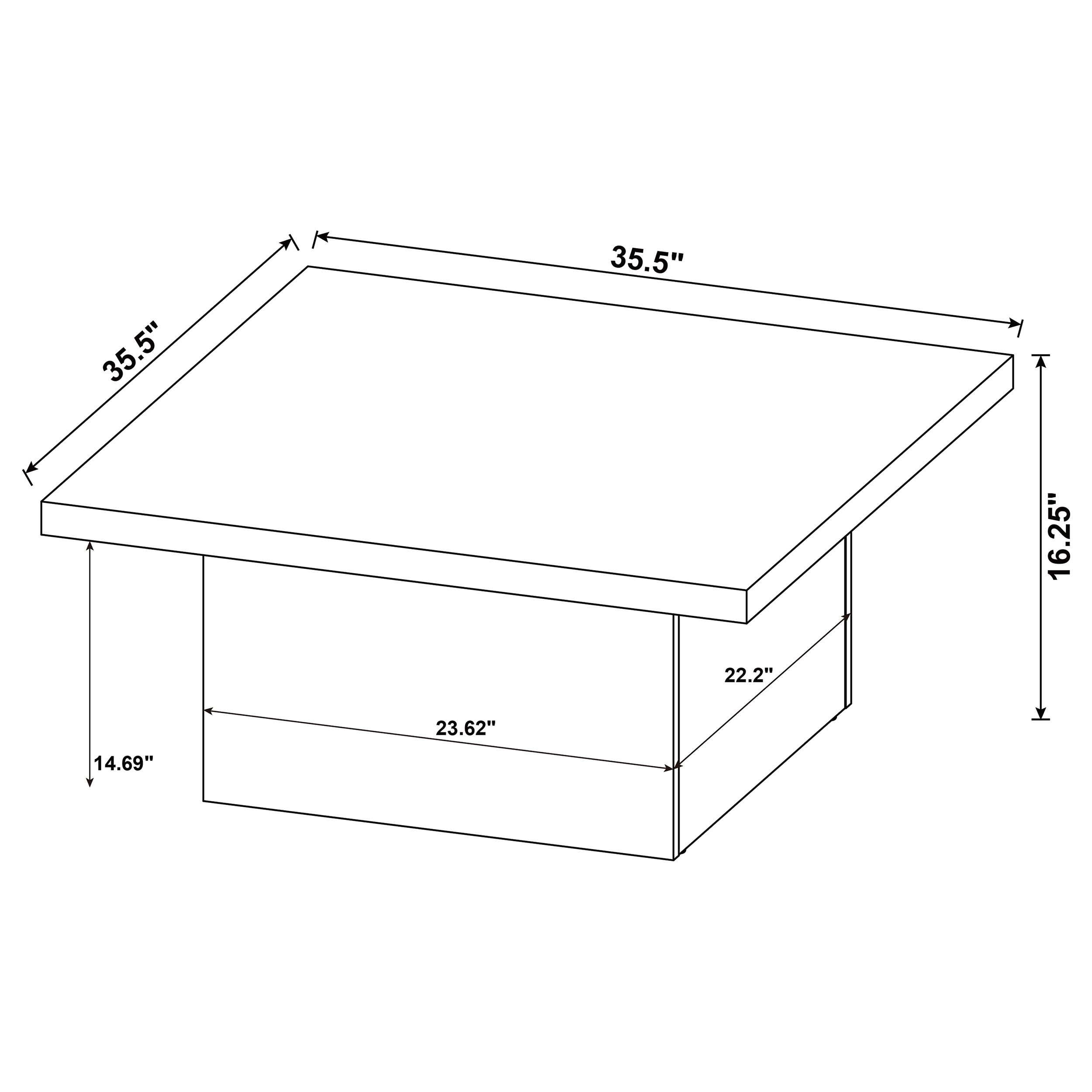 Devar 2-piece Square Coffee and End Table Set Mango