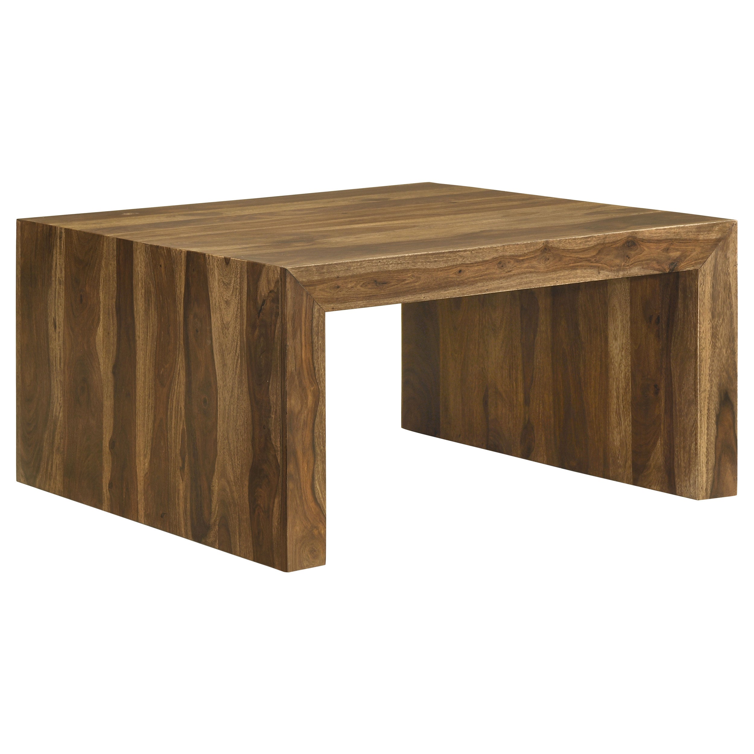 Dar Furniture - Coaster - Odilia Square Solid Wood Coffee Table Auburn - 708418