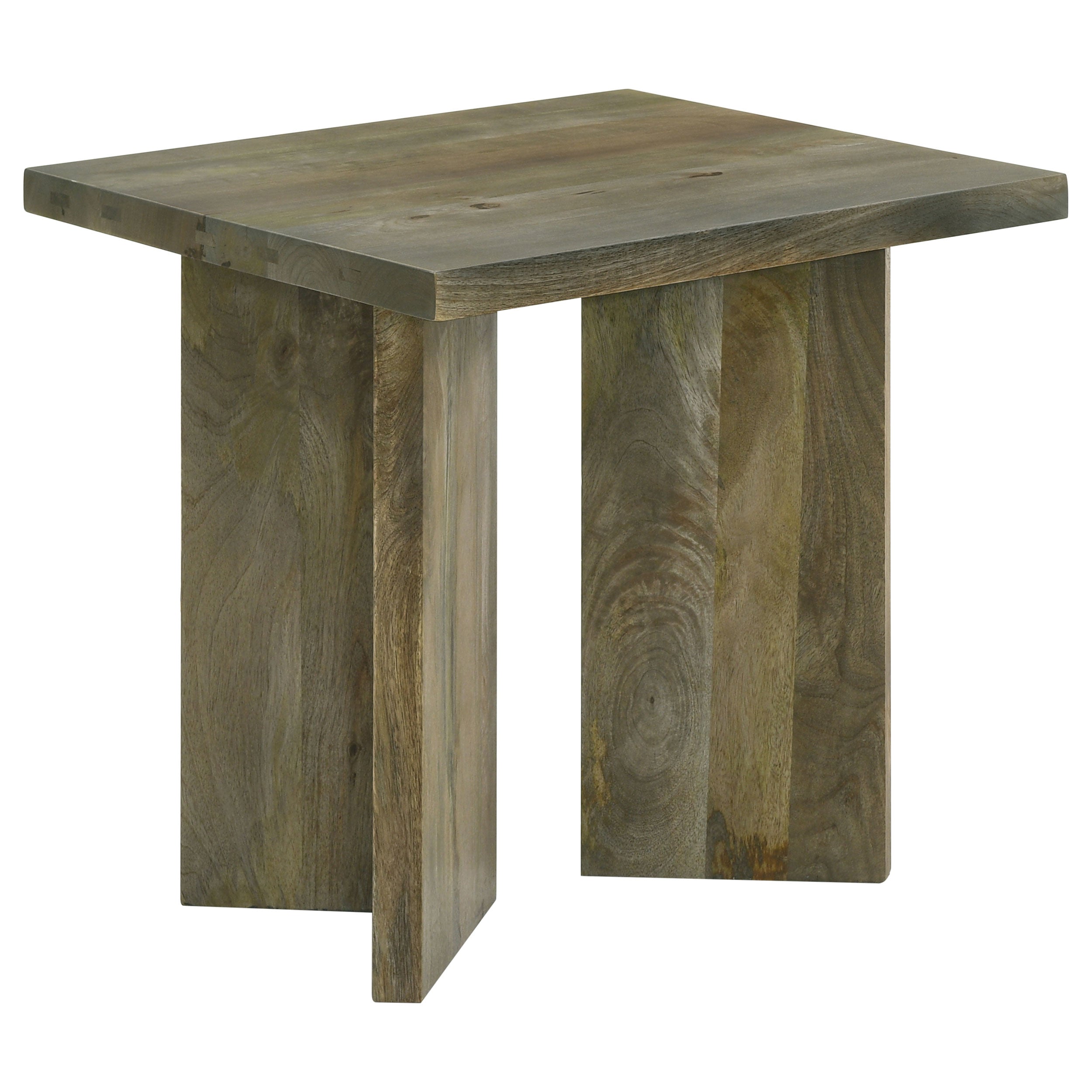 Dar Furniture - Coaster - Andando Square Solid Wood End Table Mango Brown - 708497