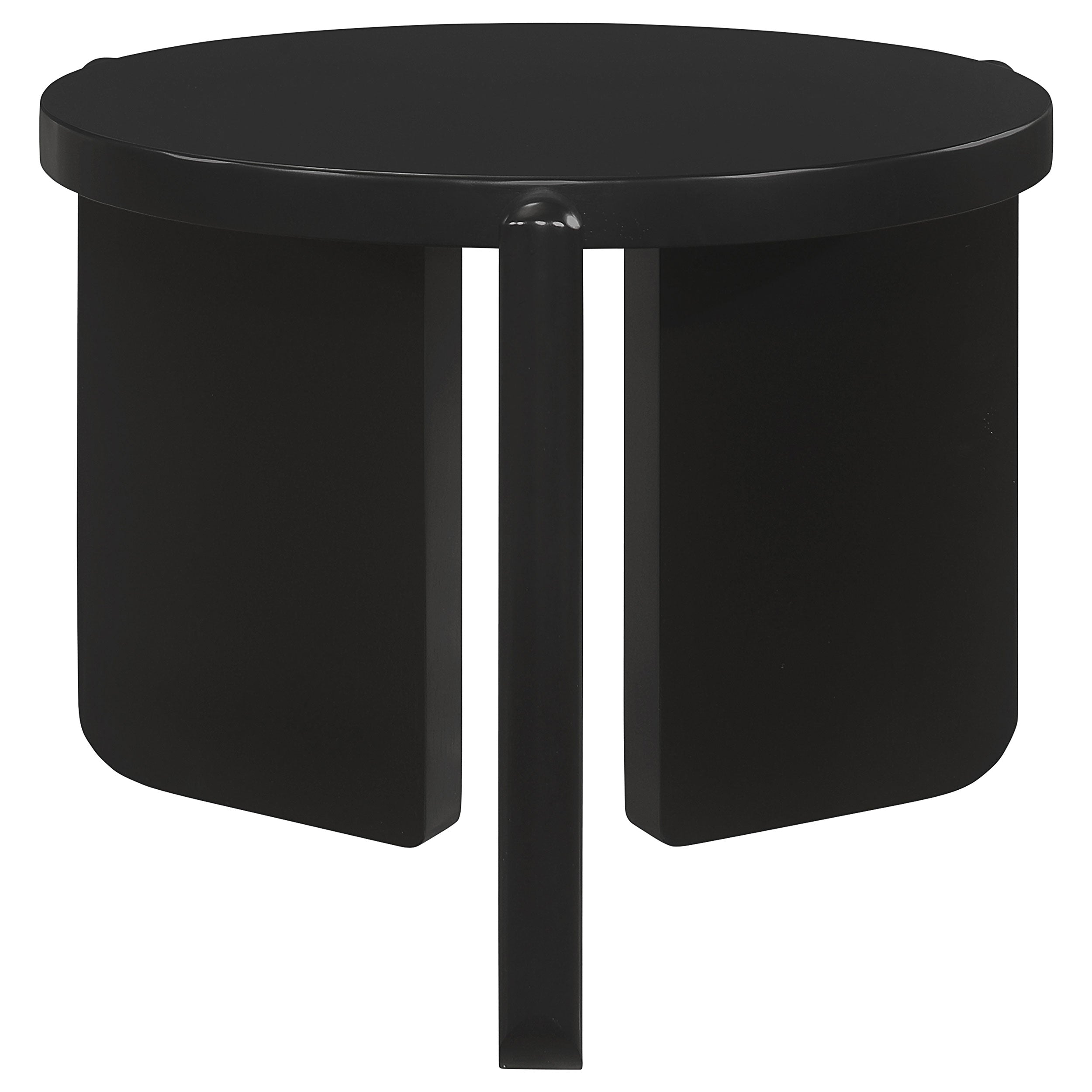 Dar Furniture - Coaster - Cordova Round Solid Wood End Table Black - 709677