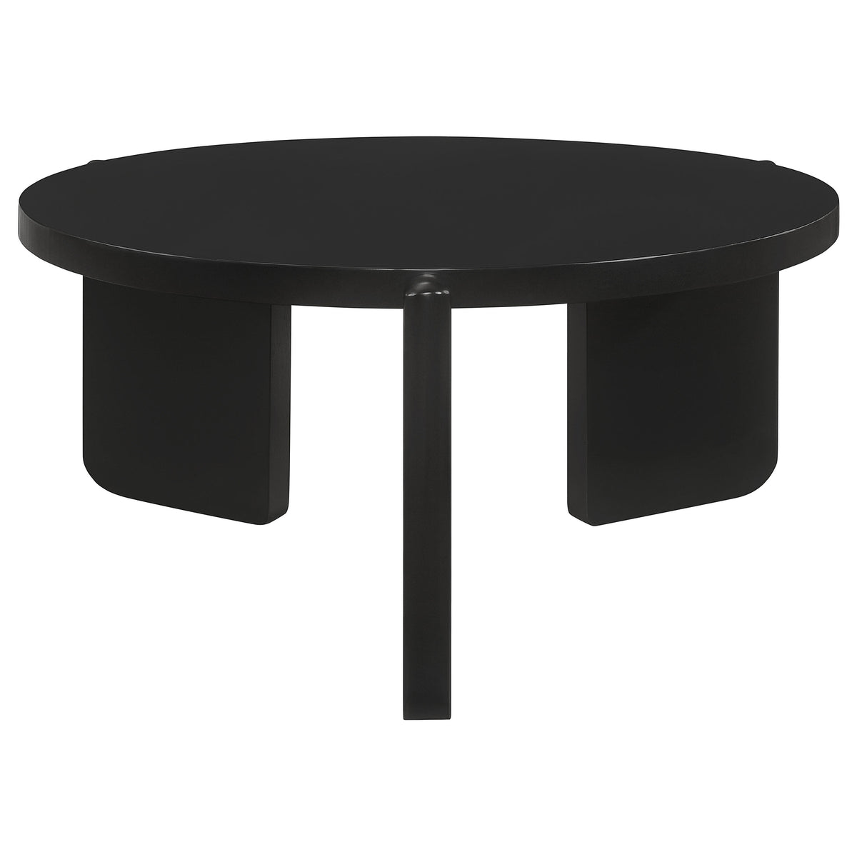 Dar Furniture - Coaster - Cordova Round Solid Wood Coffee Table Black - 709678
