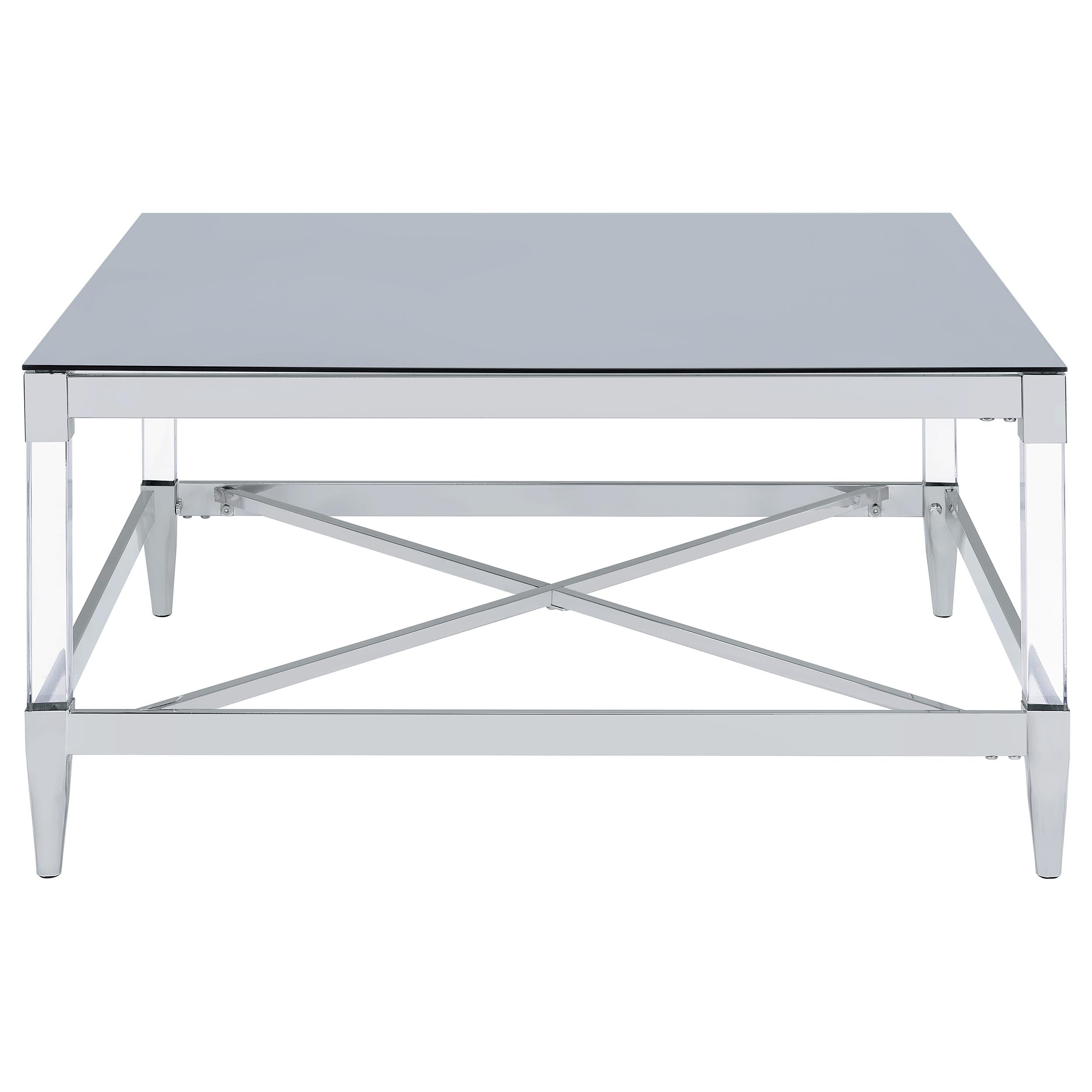 Lindley 3-piece Square Coffee and End Table Set Chrome