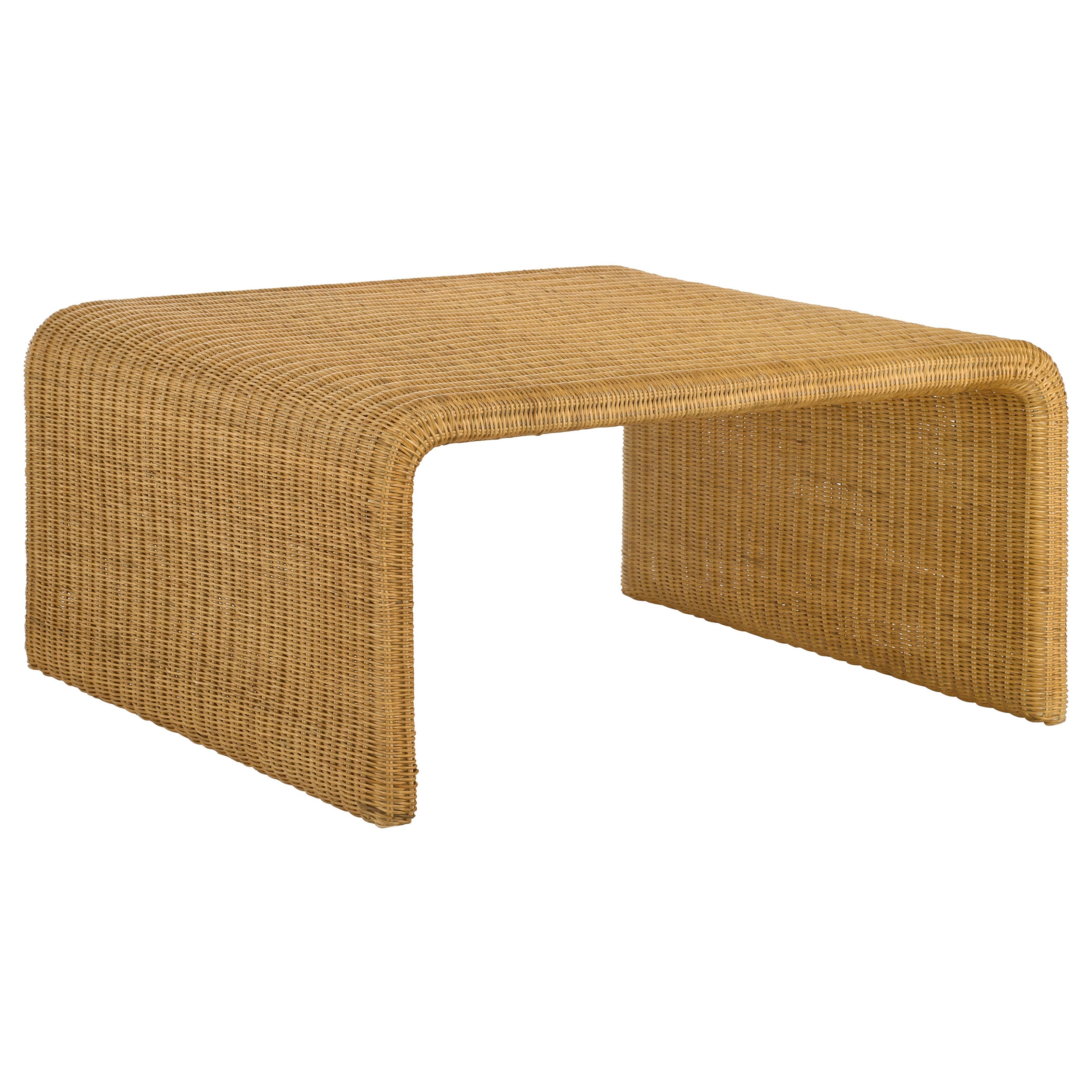 Dar Furniture - Coaster - Cahya Square Woven Rattan Coffee Table Natural - 709818