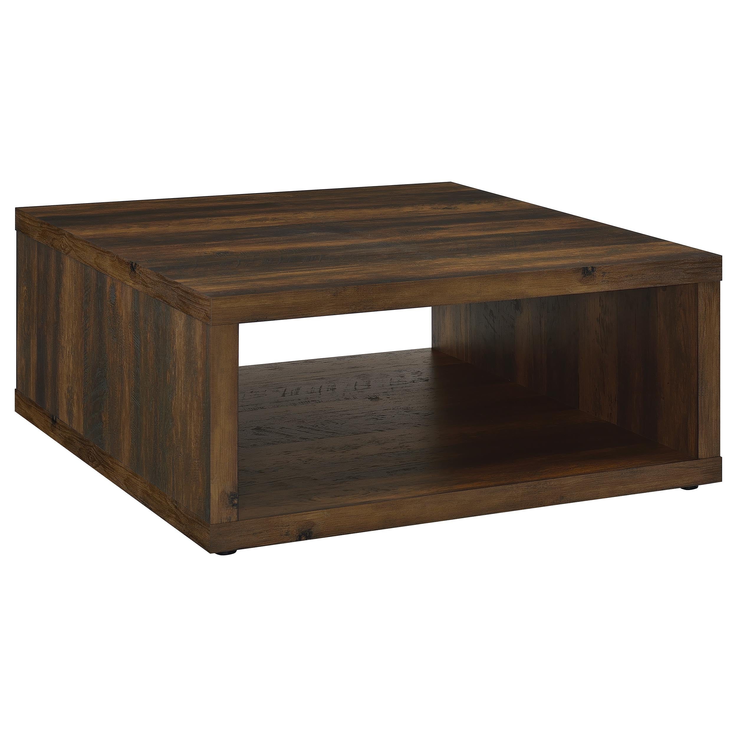 Dar Furniture - Coaster - Frisco Square Engineered Wood Coffee Table Dark Pine - 710508