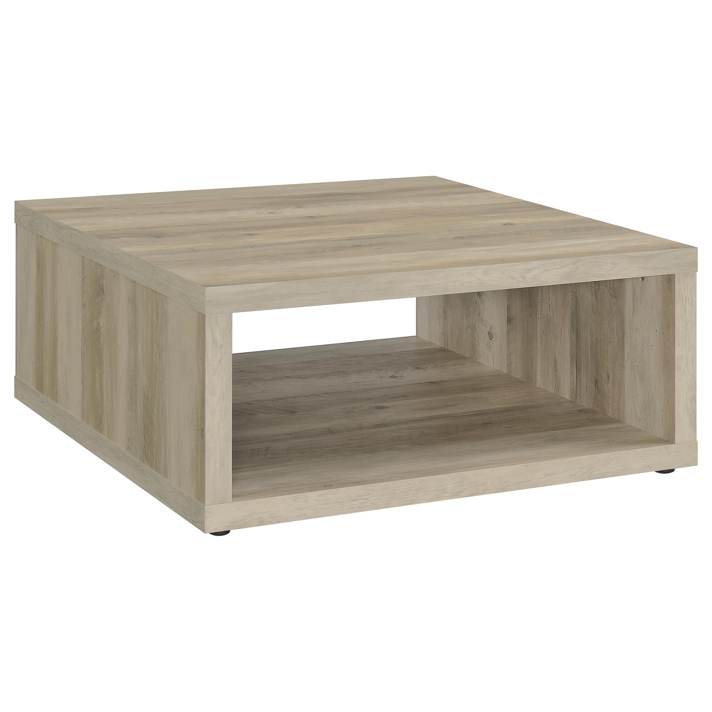 Dar Furniture - Coaster - Frisco Square Engineered Wood Coffee Table Distressed Pine - 710518