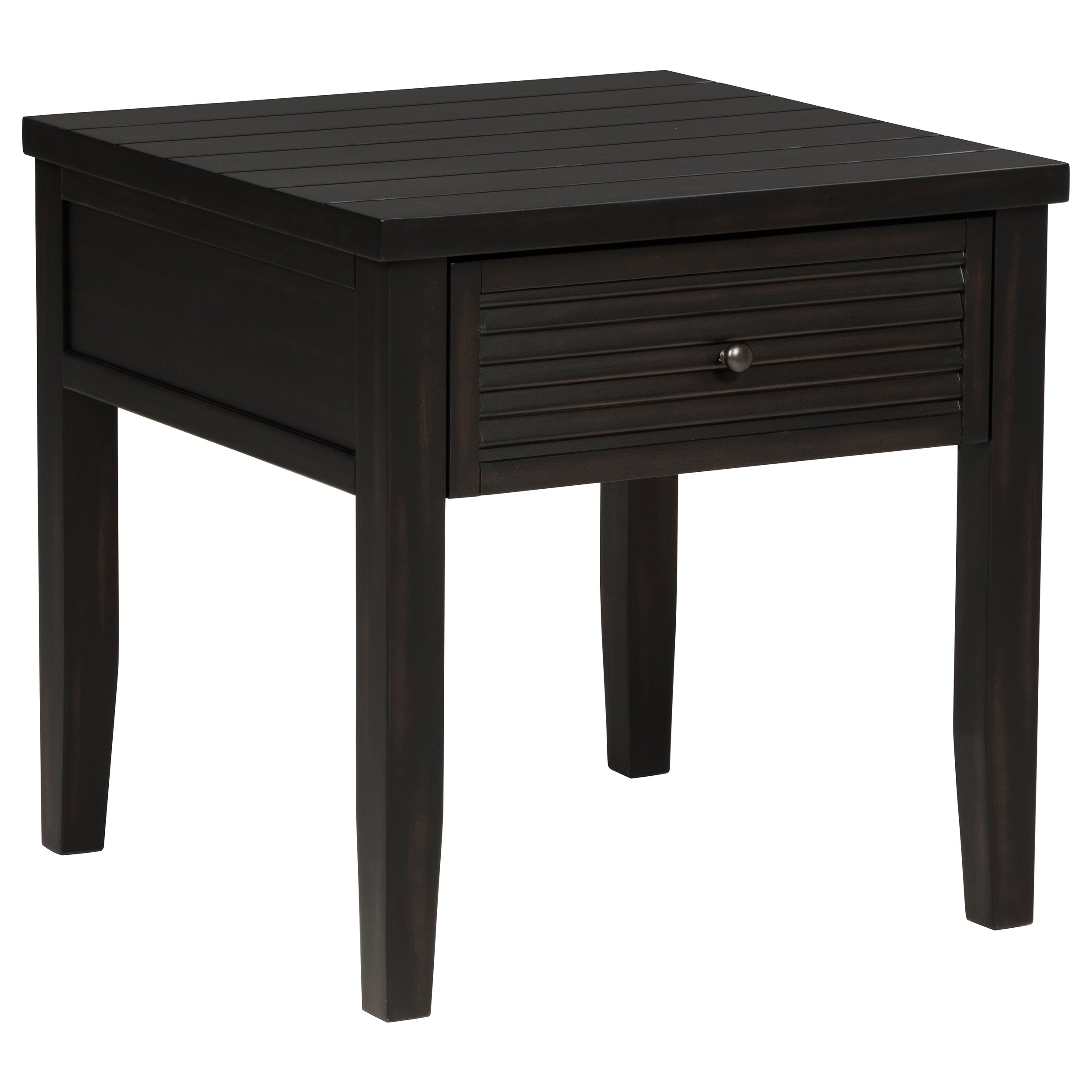 Dar Furniture - Coaster - Concord 1-drawer Square End Table Distressed Java - 710577