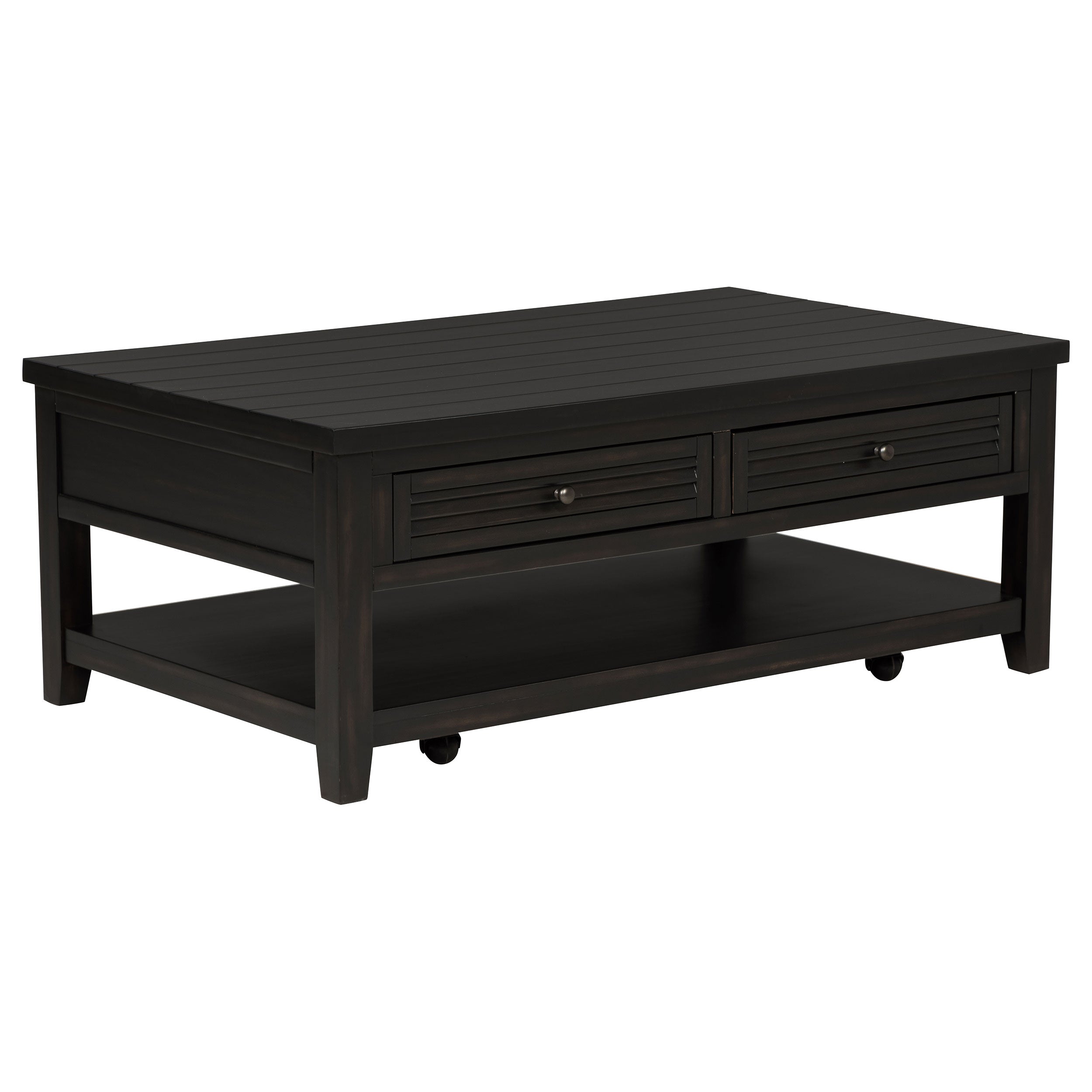 Dar Furniture - Coaster - Concord 2-drawer Rectangular Coffee Table Distressed Java - 710578
