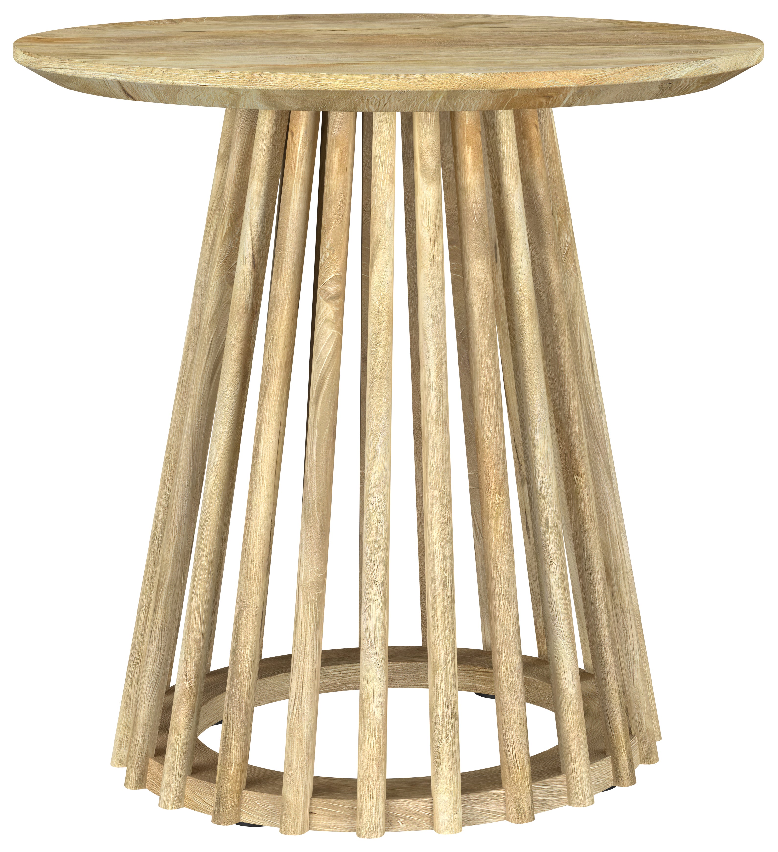 Dar Furniture - Coaster - Touhy Round Solid Wood End Side Table Natural Mango - 710607