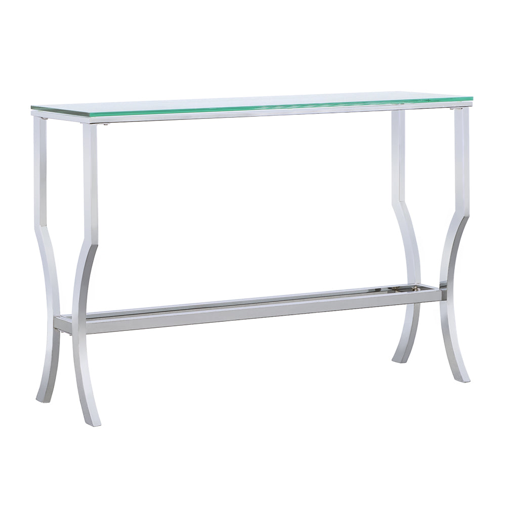 Dar Furniture - Coaster - Saide Rectangular Glass Top Entryway Console Table Chrome - 720339
