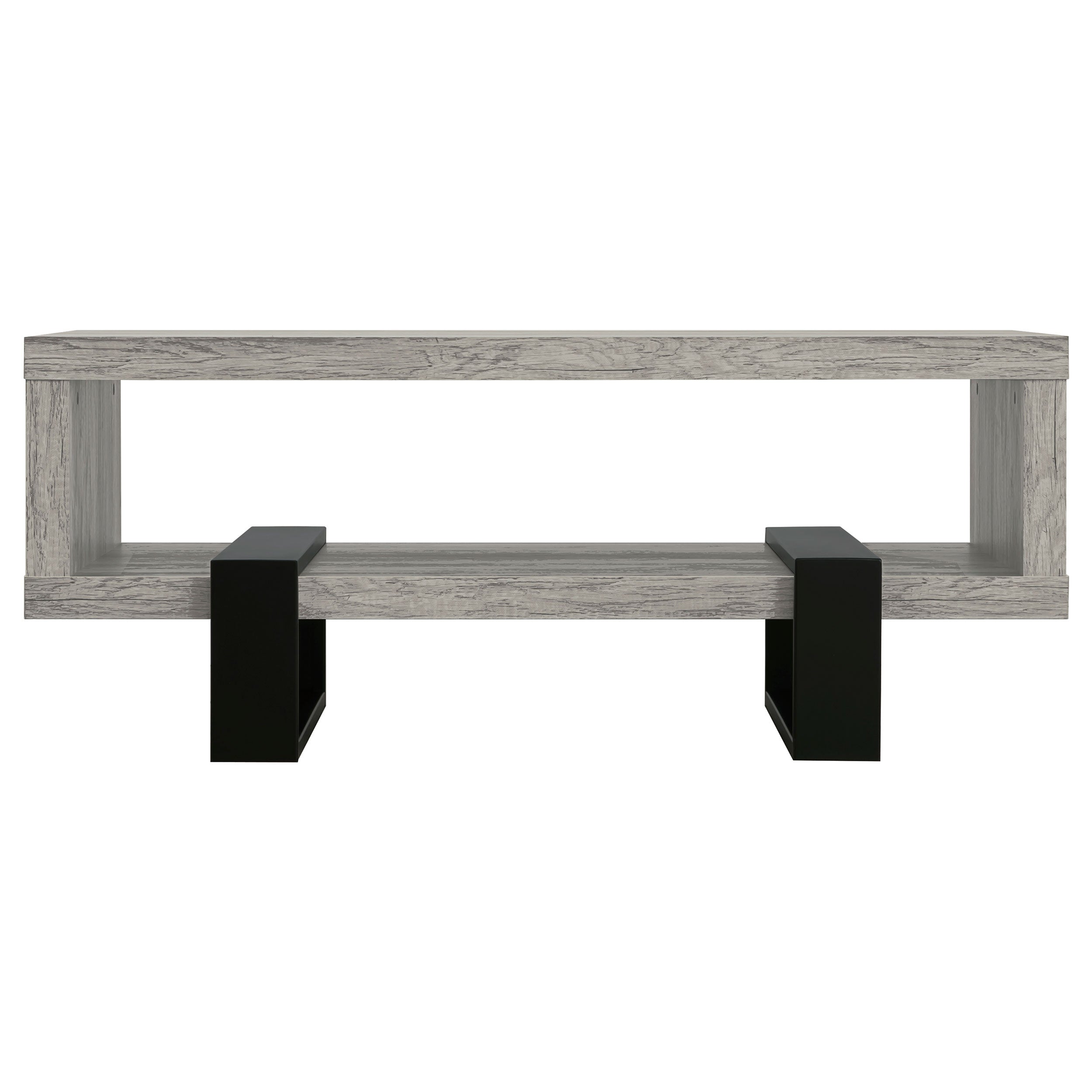 Dinard Engineered Wood Cocktail Coffee Table Grey Driftwood
