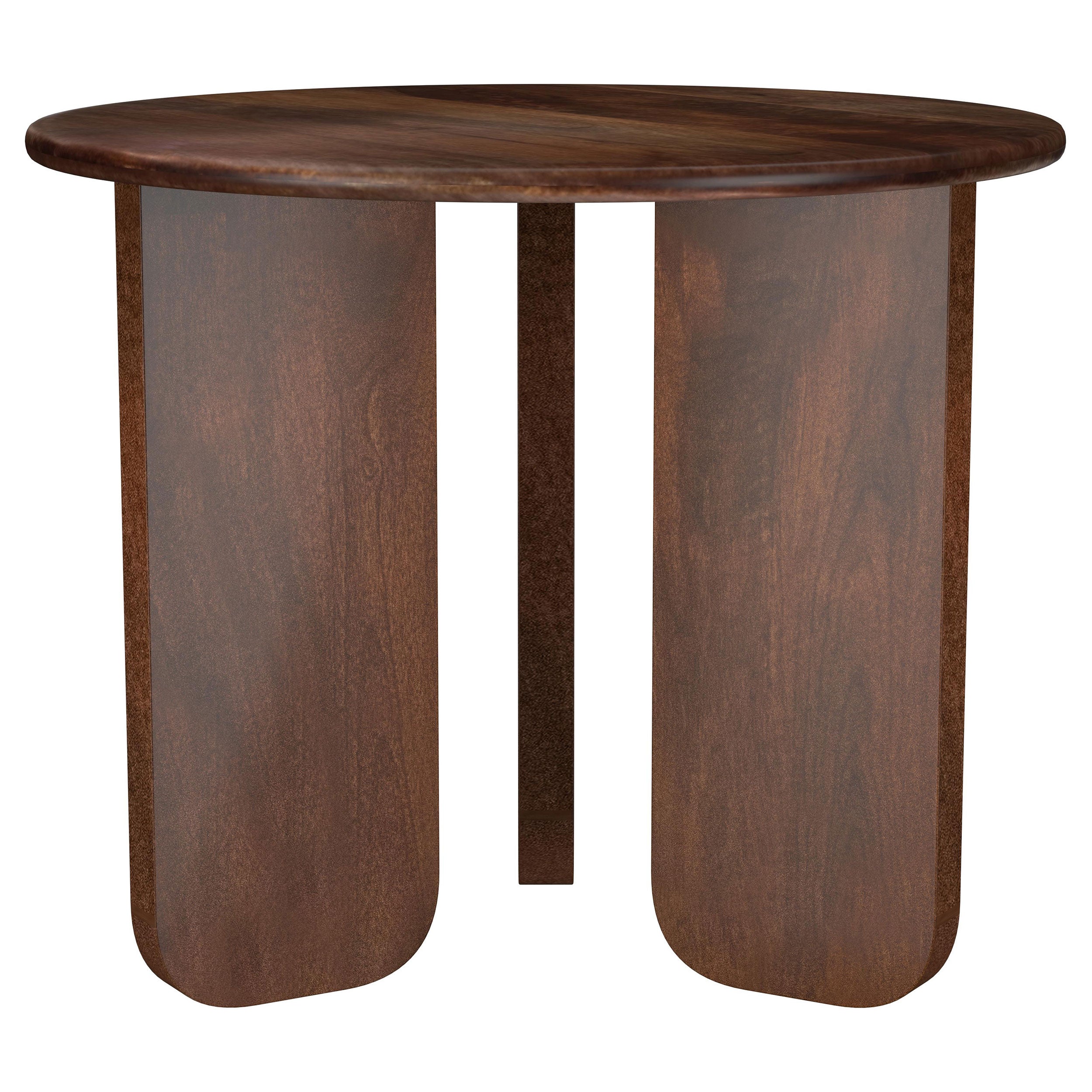 Dar Furniture - Coaster - Dale Round Solid Mango Wood Side End Table Brown - 721997