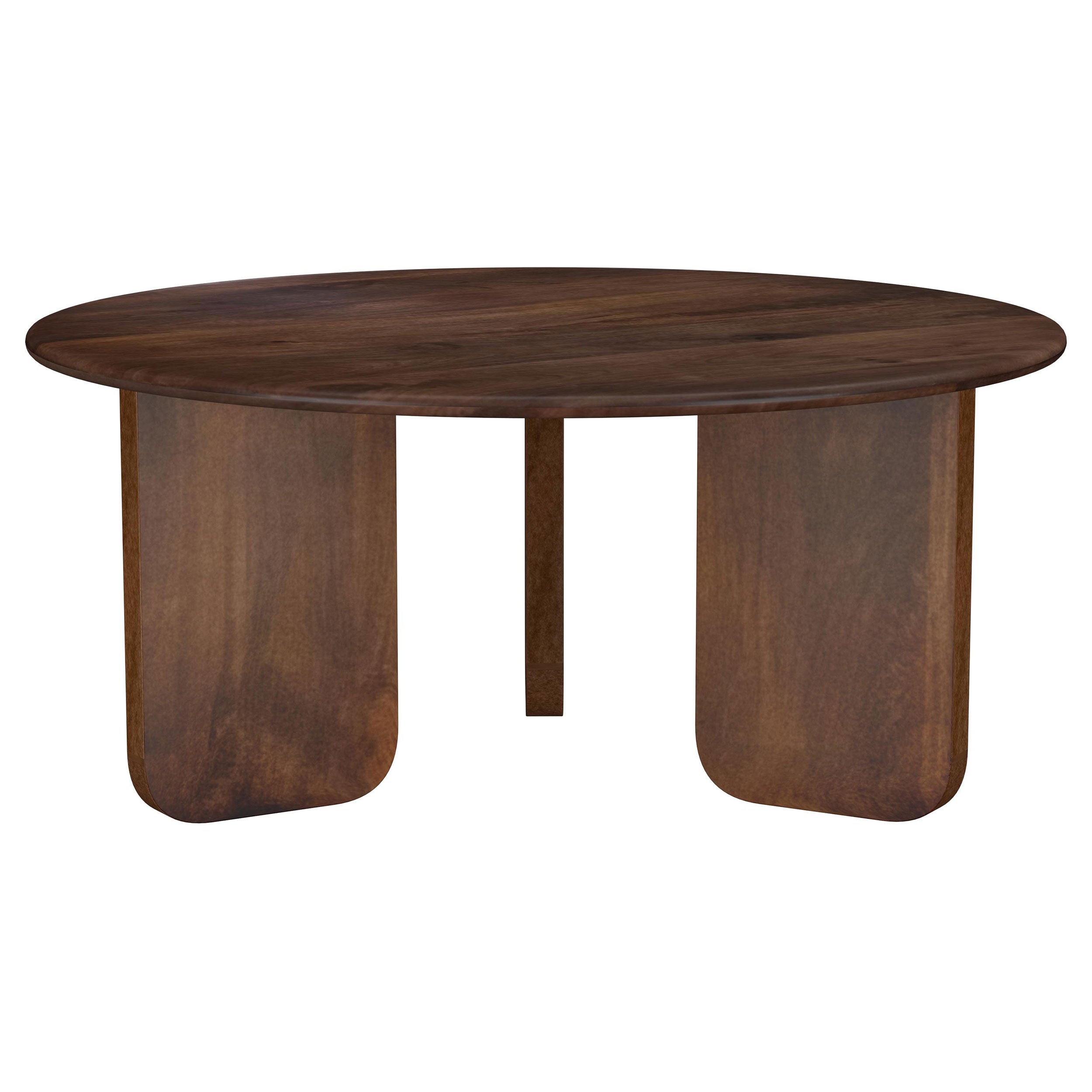 Dar Furniture - Coaster - Dale Round Solid Mango Wood Coffee Table Brown - 721998