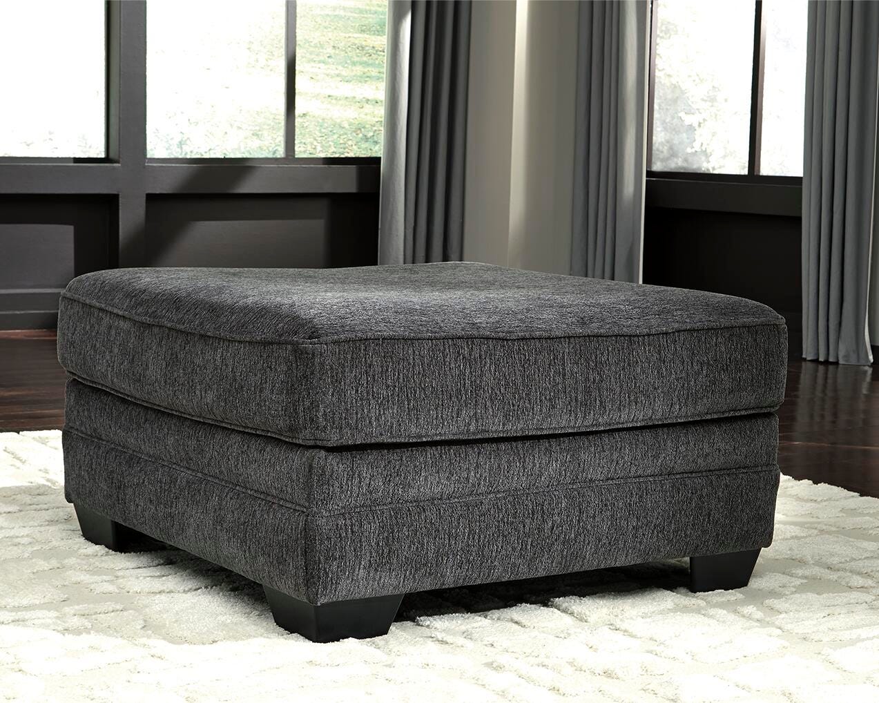 Dar Furniture - Ashley Furniture - Tracling Oversized Ottoman - Oversized Accent Ottoman / Slate - 7260008
