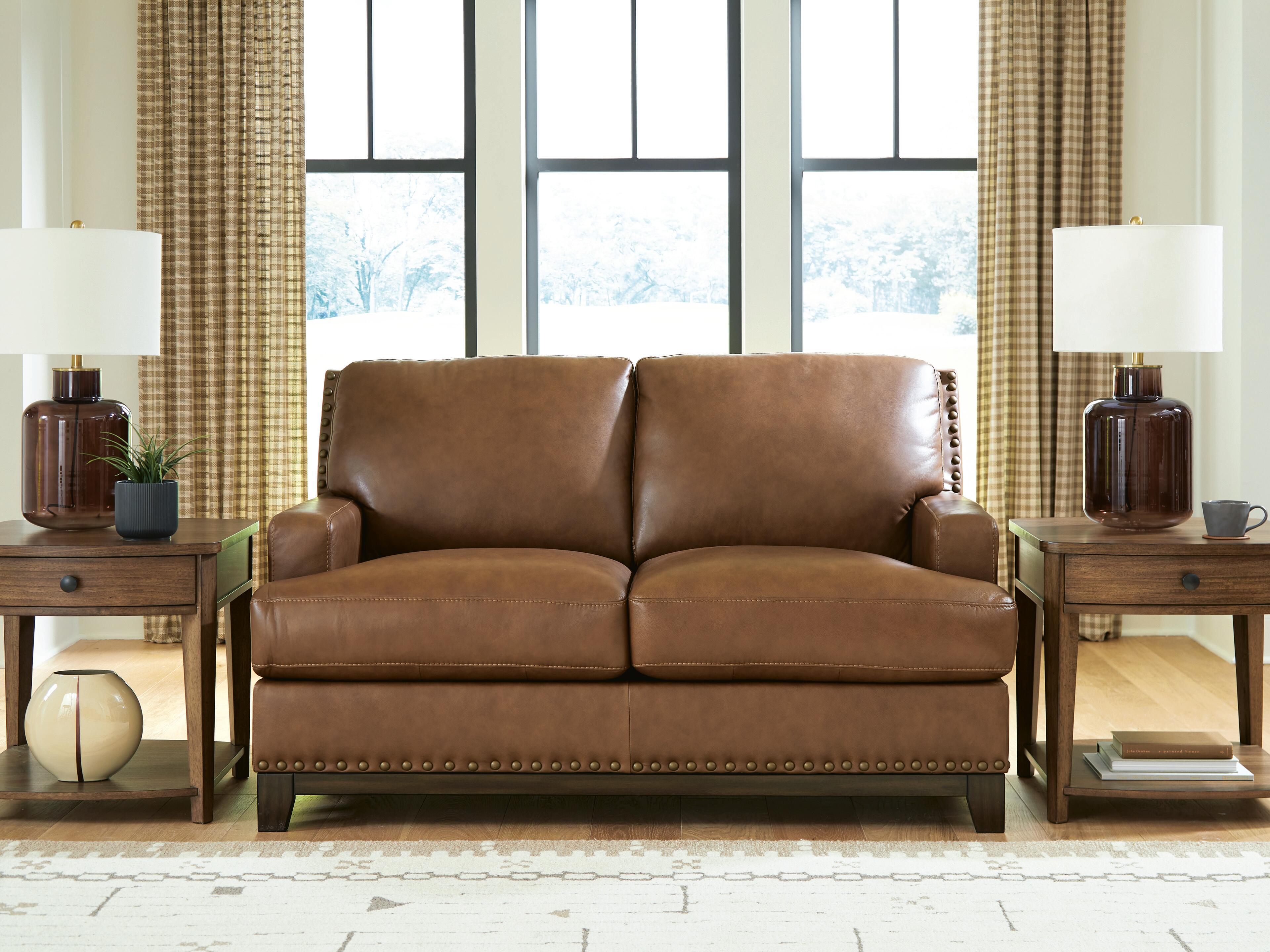 Dar Furniture - Ashley Furniture - Saonara Loveseat - Loveseat / Amber - PC7310935