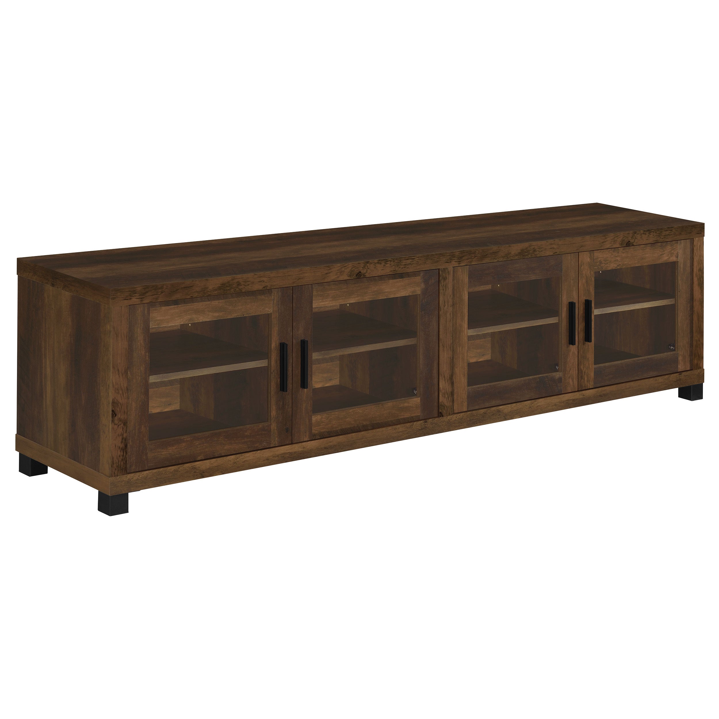 Dar Furniture - Coaster - Sachin 4-door Engineered Wood 79-inch TV Stand Dark Pine - 736293