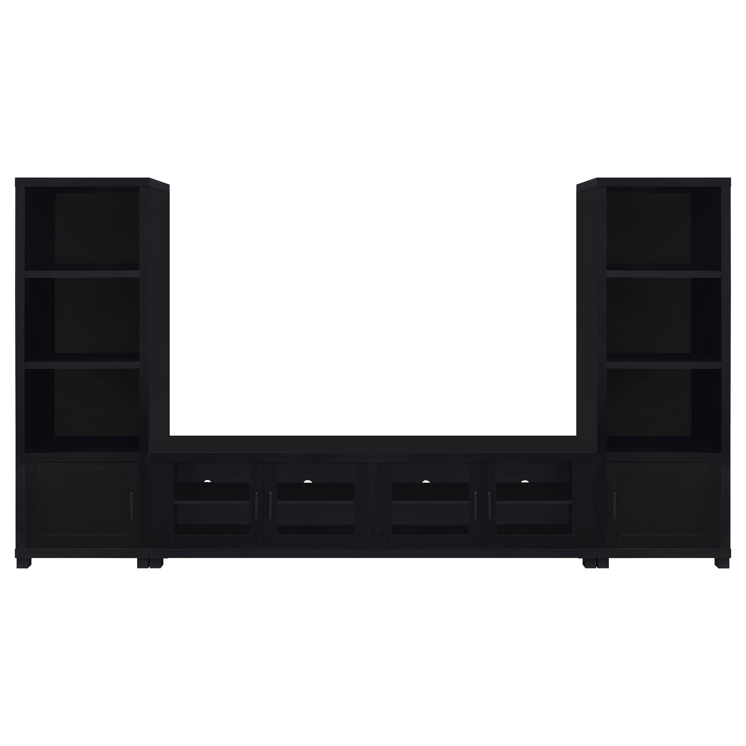 Jupiter 3-piece Entertainment Center 79-inch TV Stand Black