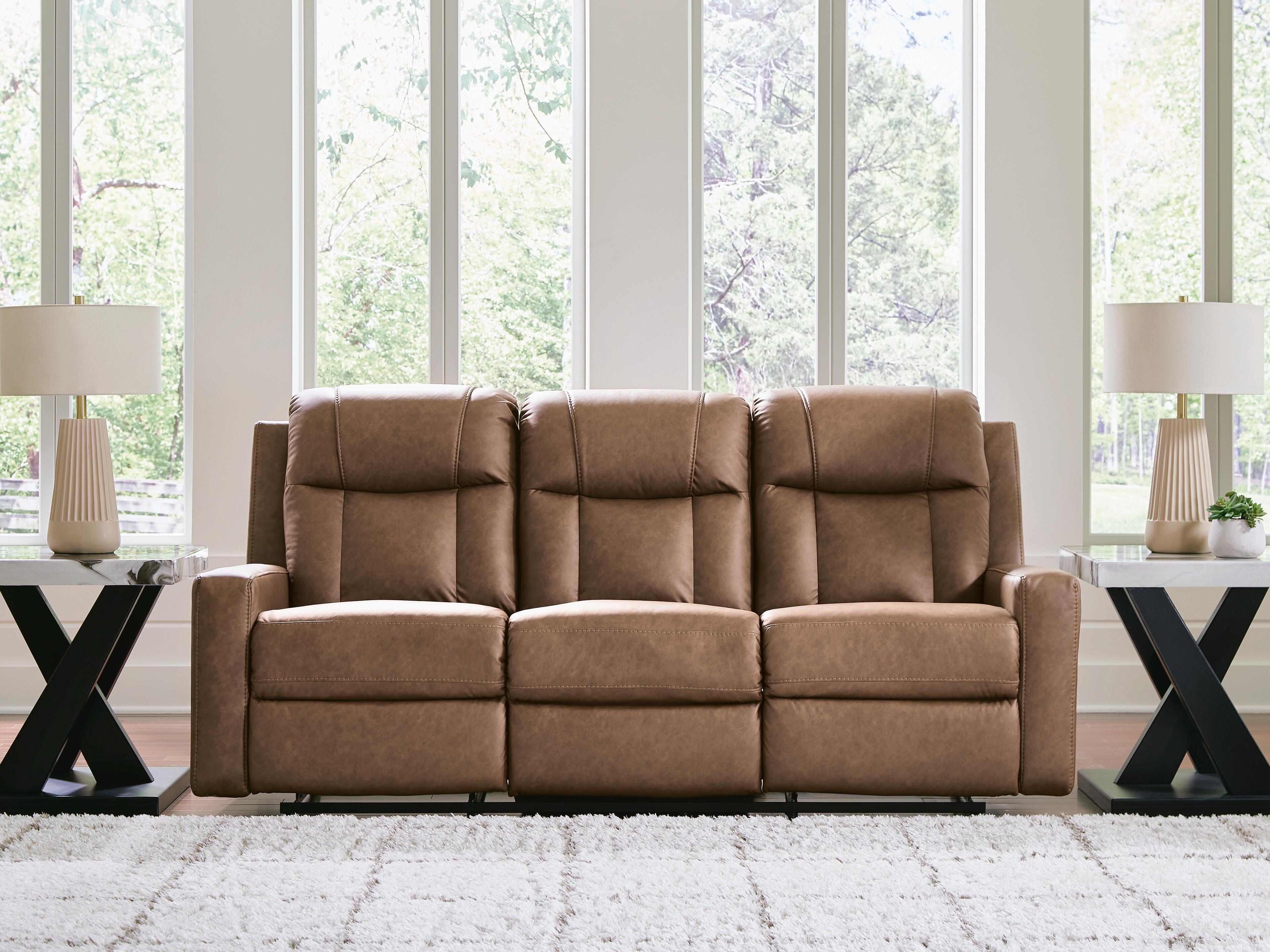 Dar Furniture - Ashley Furniture - Mackmenville Reclining Sofa - Reclining Sofa / Caramel - 7471488