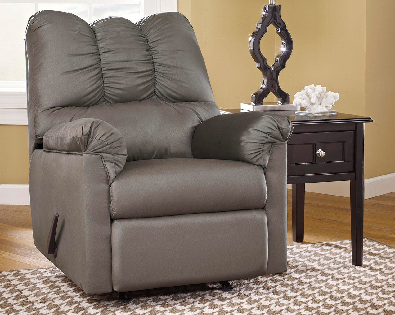 Dar Furniture - Ashley Furniture - Darcy Recliner - Rocker Recliner / Cobblestone - 7500525