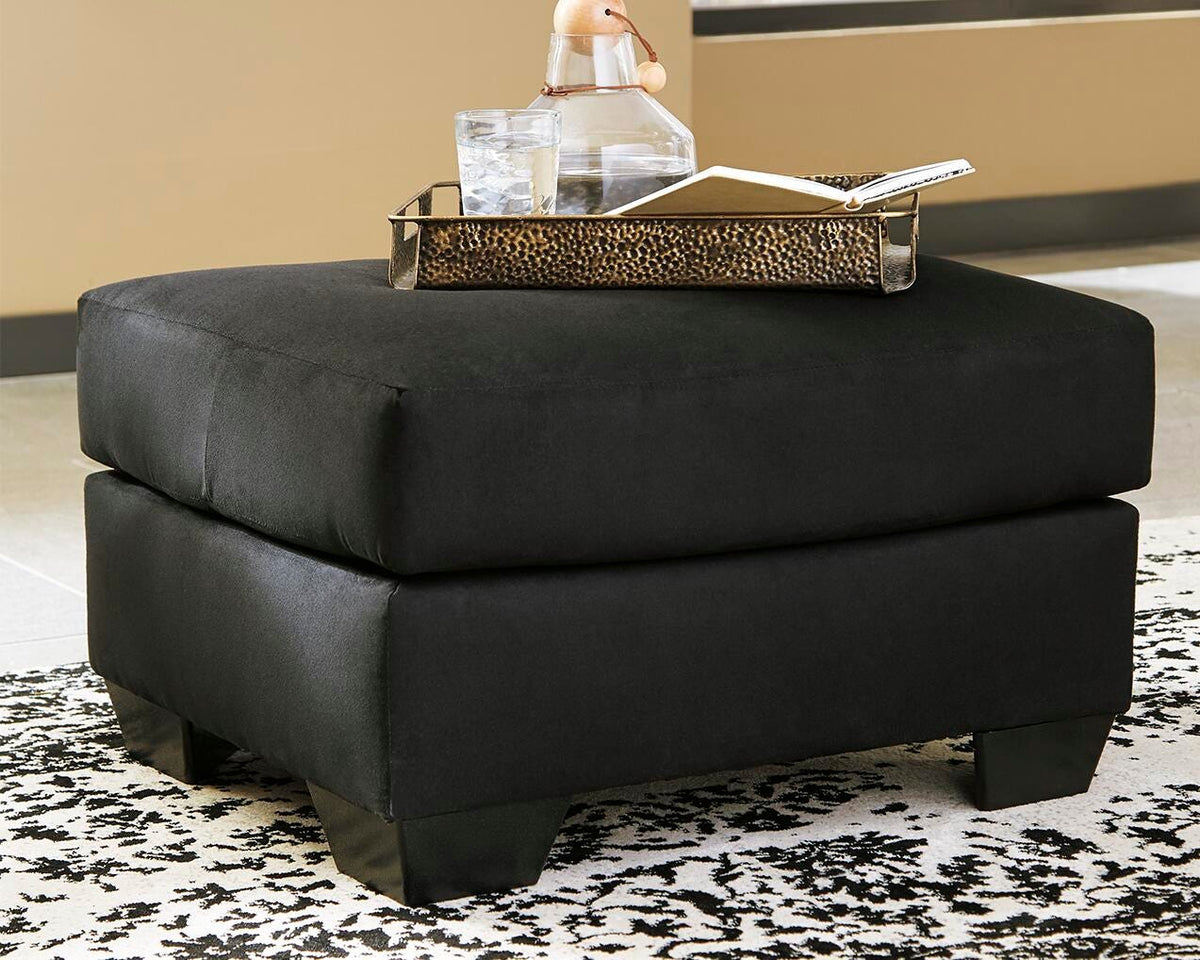 Dar Furniture - Ashley Furniture - Darcy Ottoman - Ottoman / Black - 7500814
