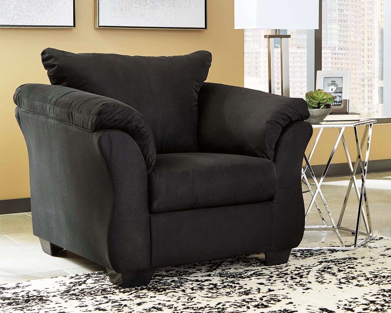 Dar Furniture - Ashley Furniture - Darcy Chair - Chair / Black - 7500820
