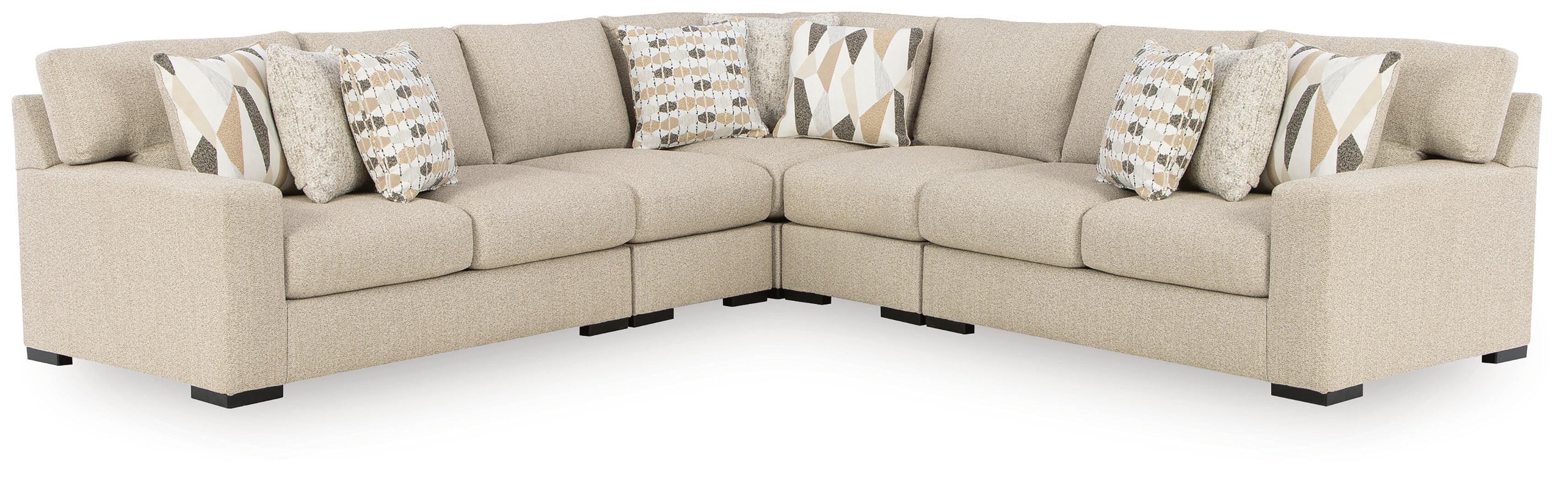 Dar Furniture - Ashley Furniture - Laurelgrove 5-Piece Sectional - RAF 5-Piece Sectional - 75105S10