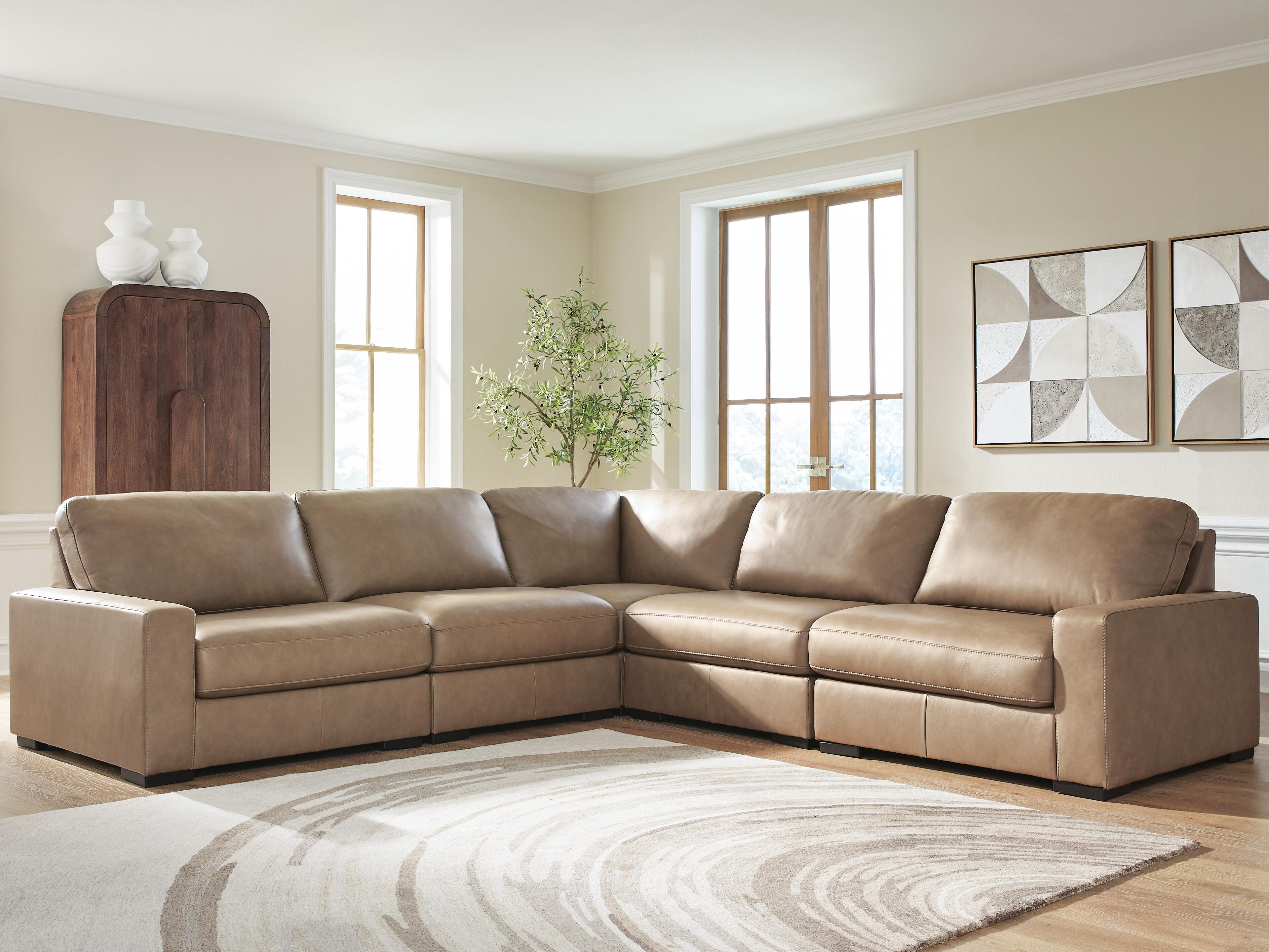 Dar Furniture - Ashley Furniture - Veronella 5-Piece Sectional - RAF 5-Piece Sectional / Sahara - 76106S17