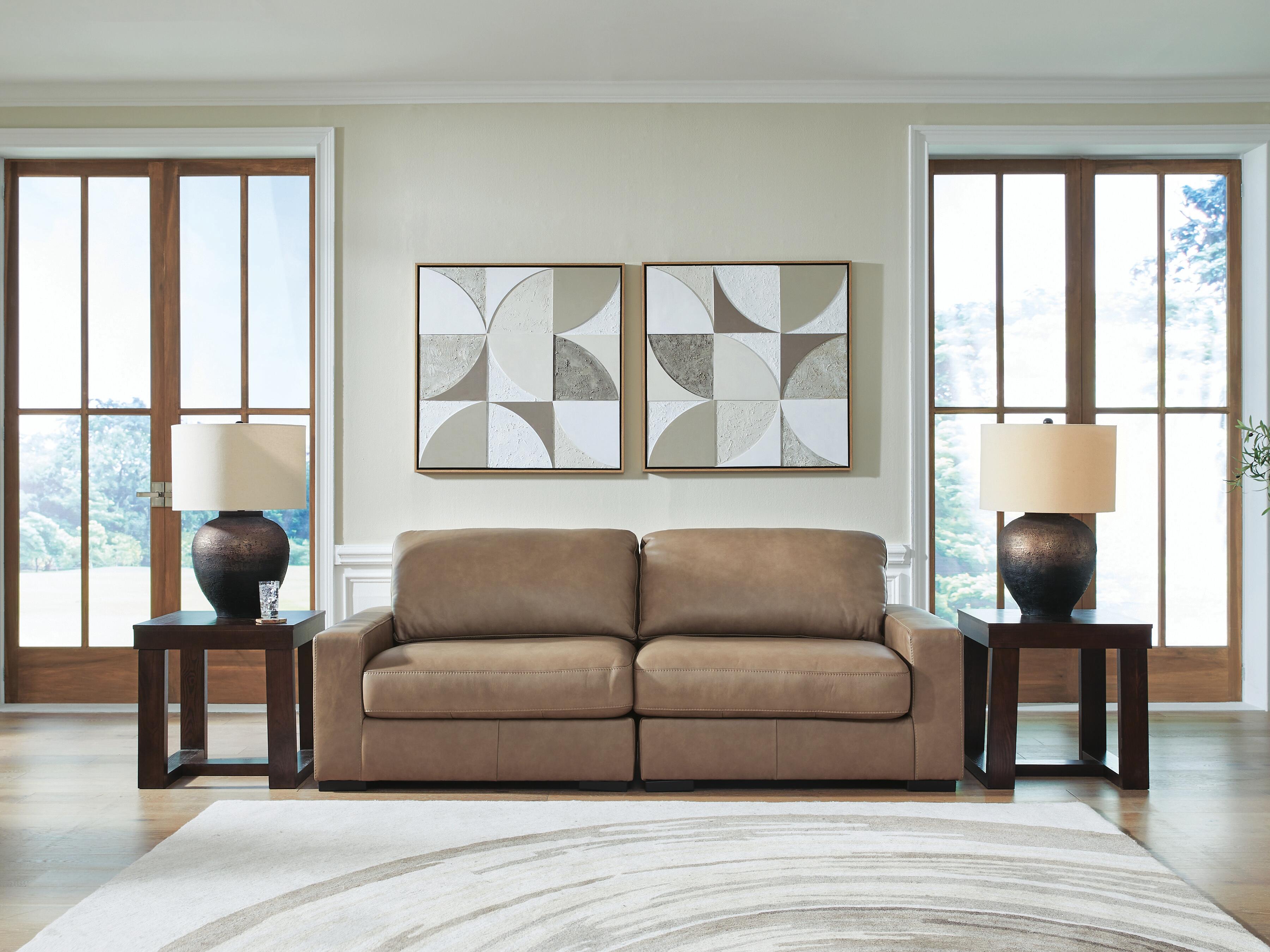 Dar Furniture - Ashley Furniture - Veronella 2-Piece Sectional Sofa - RAF 2-Piece Sectional Sofa / Sahara - 76106S1