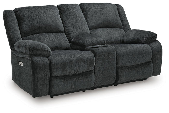 Draycoll Power Reclining Loveseat with Console