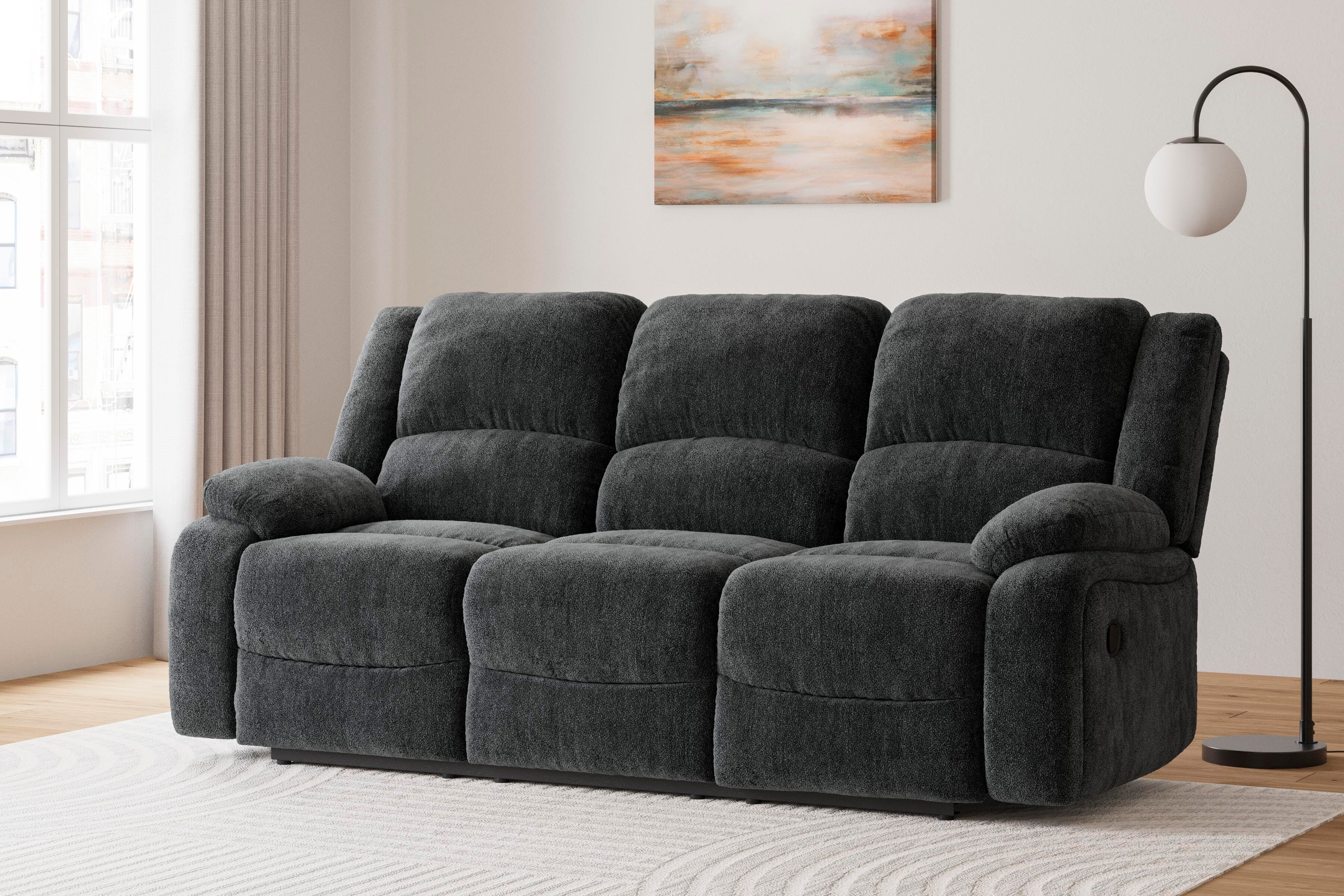 Dar Furniture - Ashley Furniture - Draycoll Reclining Sofa - Reclining Sofa / Slate - 7650488