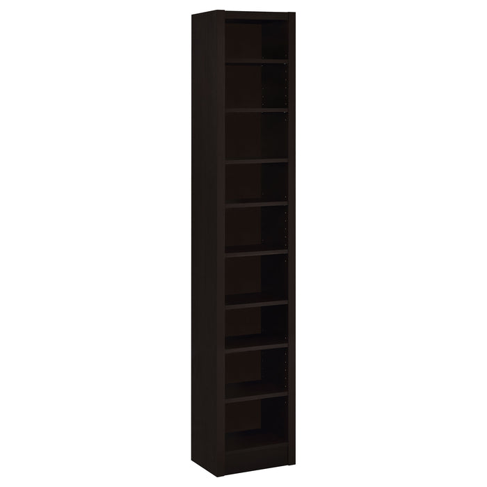 Eliam 71-inch 8-shelf Bookcase Cappuccino