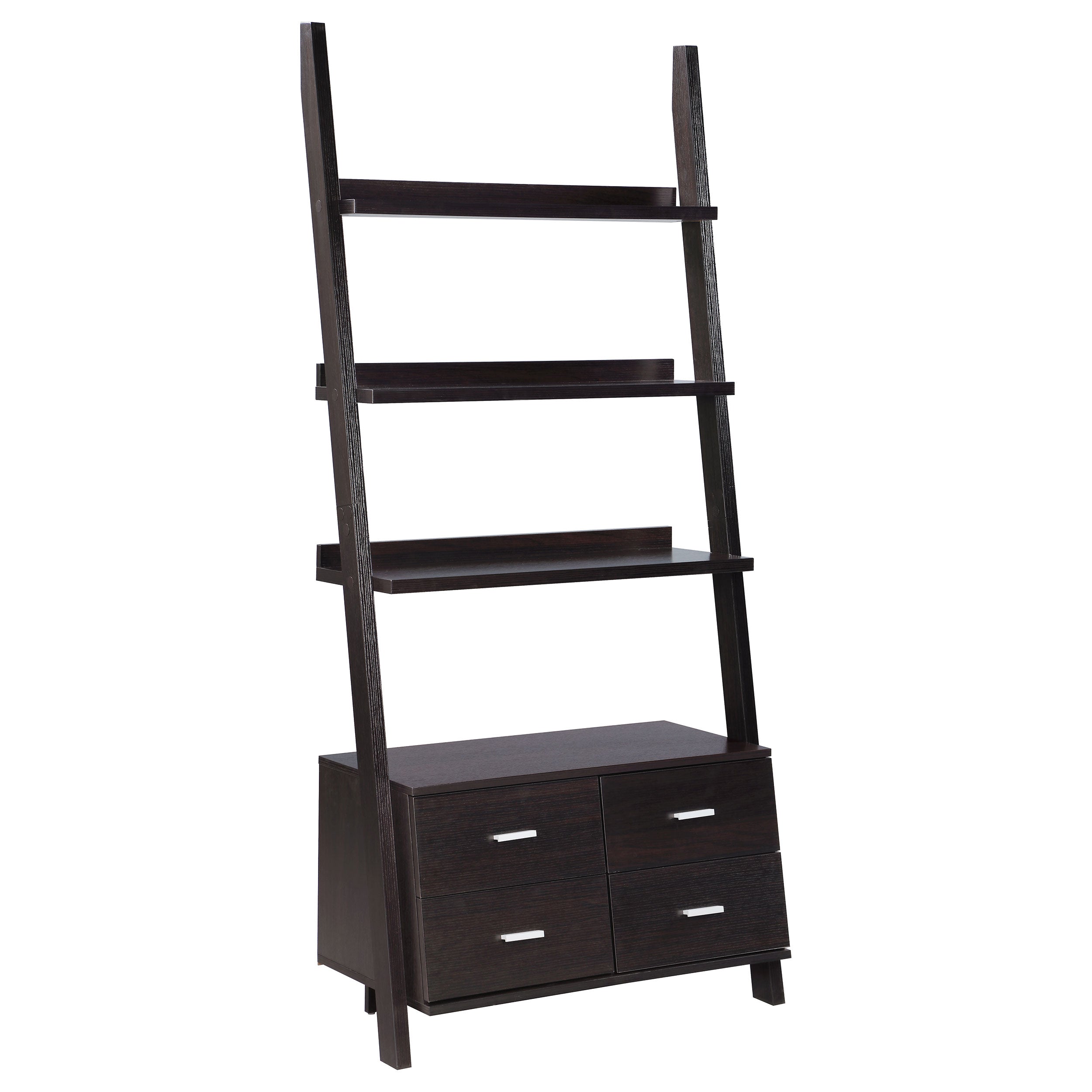 Dar Furniture - Coaster - Colella 72-inch 5-shelf Storage Ladder Bookshelf Cappuccino - 800319