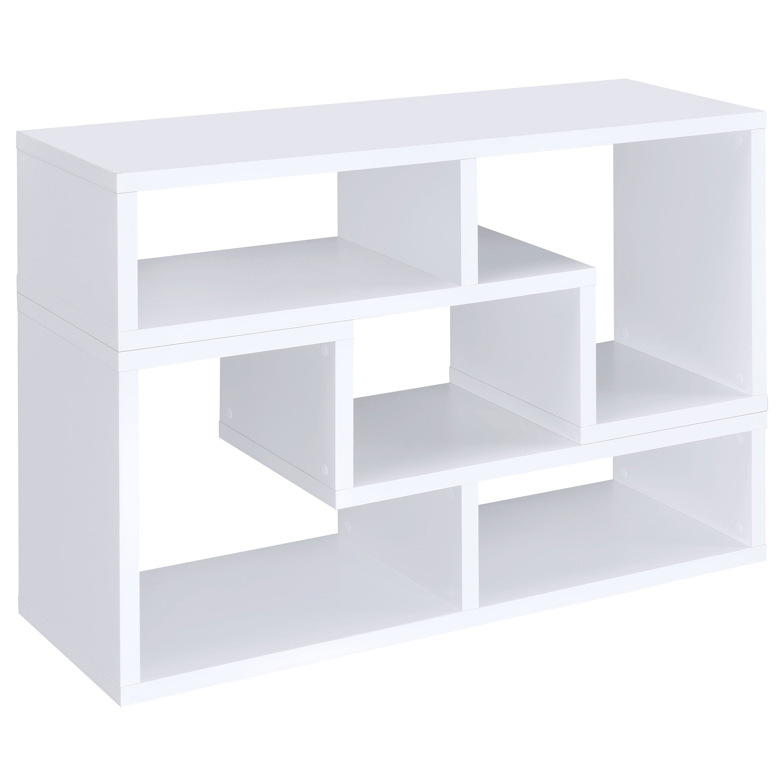 Dar Furniture - Coaster - Velma Multipurpose TV Stand and Bookshelf White - 800330
