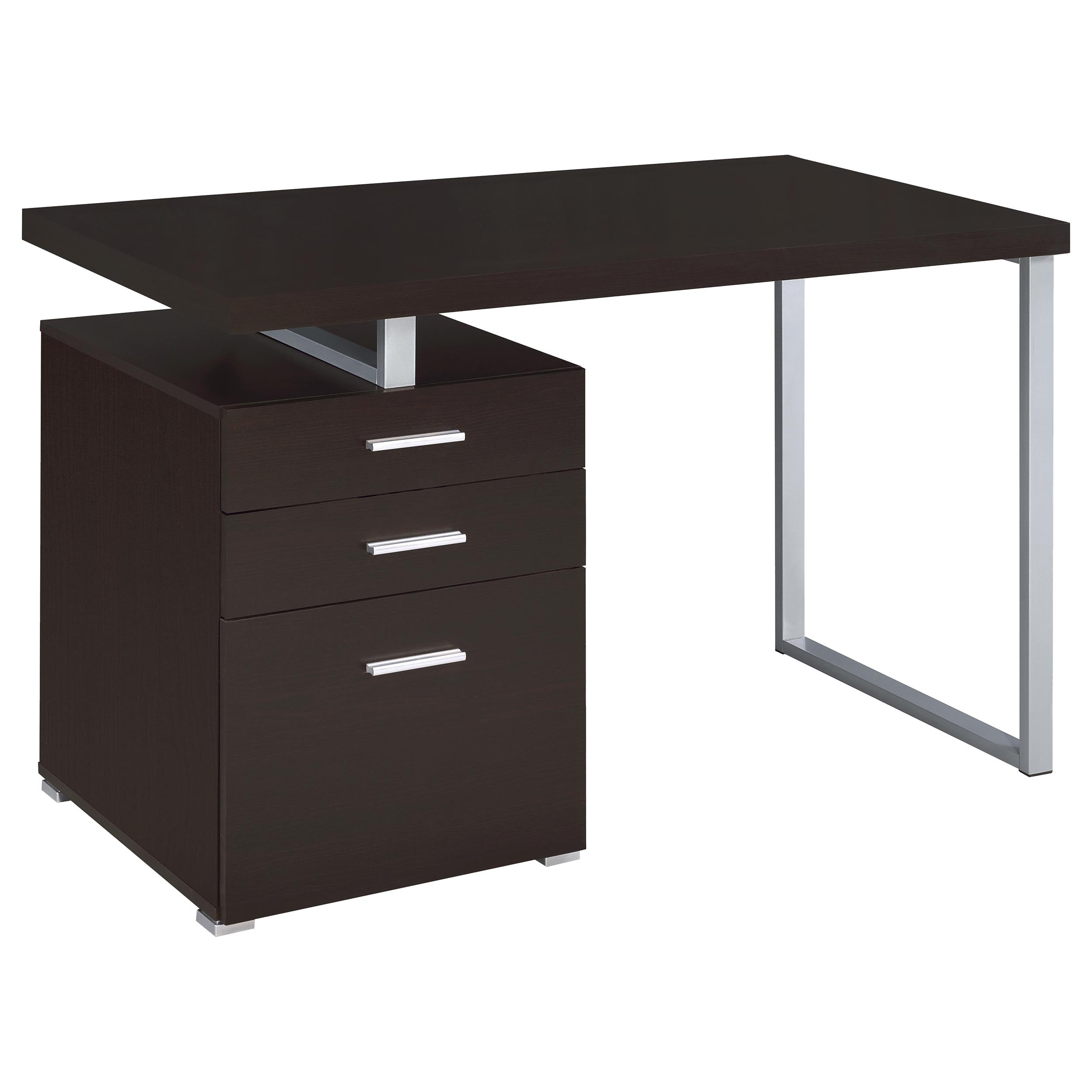 Dar Furniture - Coaster - Brennan 47-inch 3-drawer Office Computer Desk Cappuccino - 800519