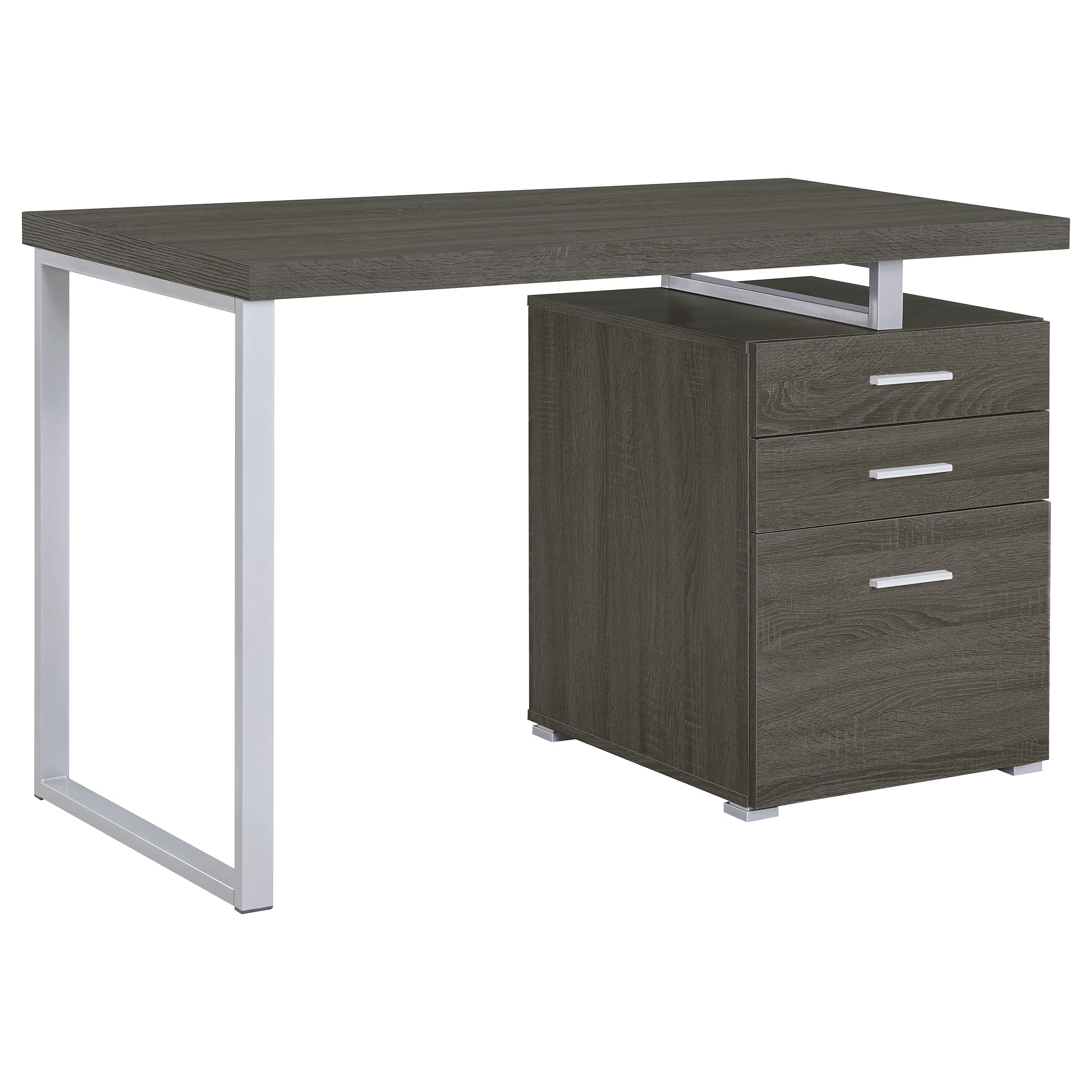Dar Furniture - Coaster - Brennan 47-inch 3-drawer Office Computer Desk Weathered Grey - 800520