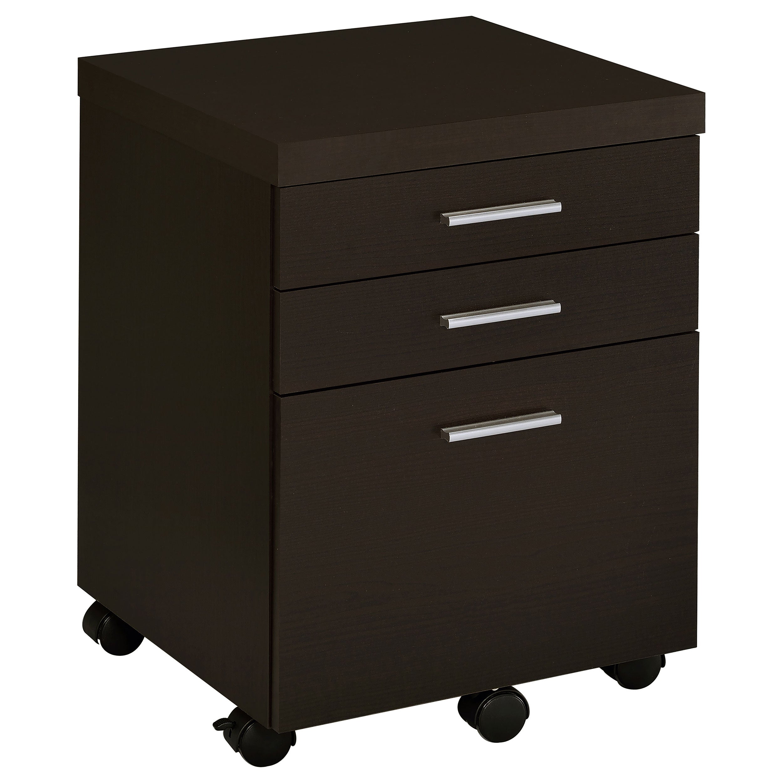 Dar Furniture - Coaster - Skylar 3-drawer Home Office Mobile File Cabinet Cappuccino - 800894