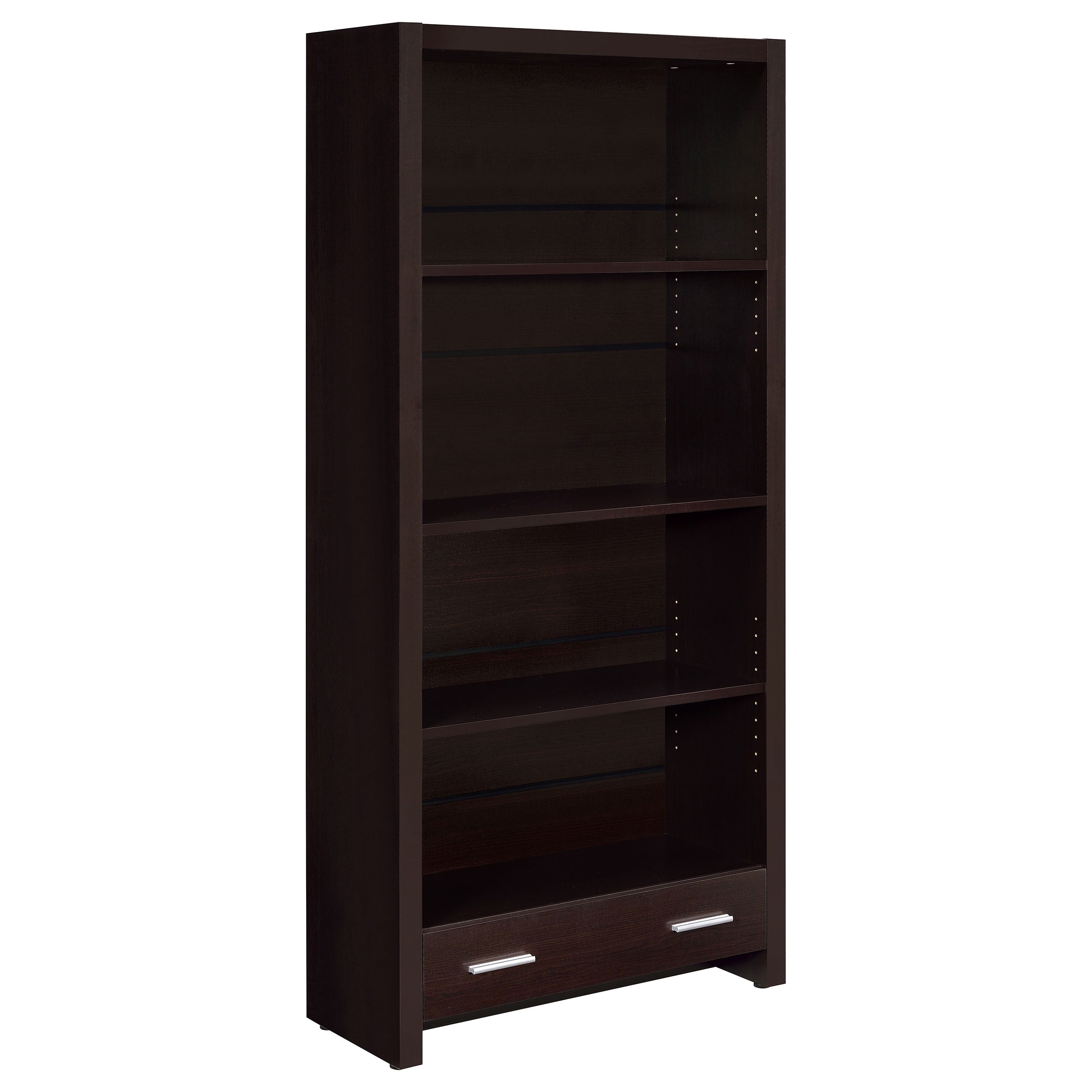 Dar Furniture - Coaster - Skylar 71-inch 5-shelf Bookcase with Drawer Cappuccino - 800905