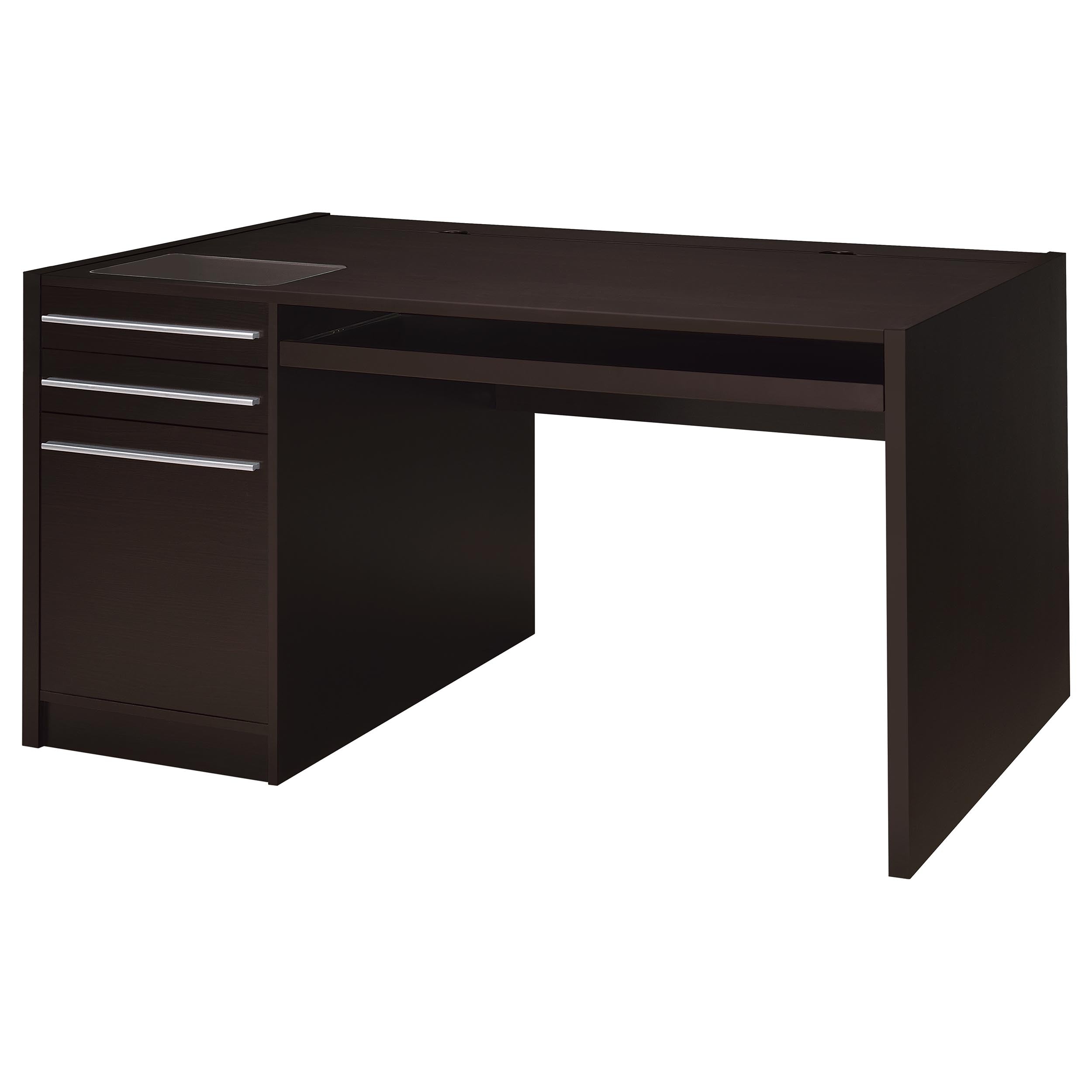 Dar Furniture - Coaster - Halston 60-inch 3-drawer Office Computer Desk Cappuccino - 800982