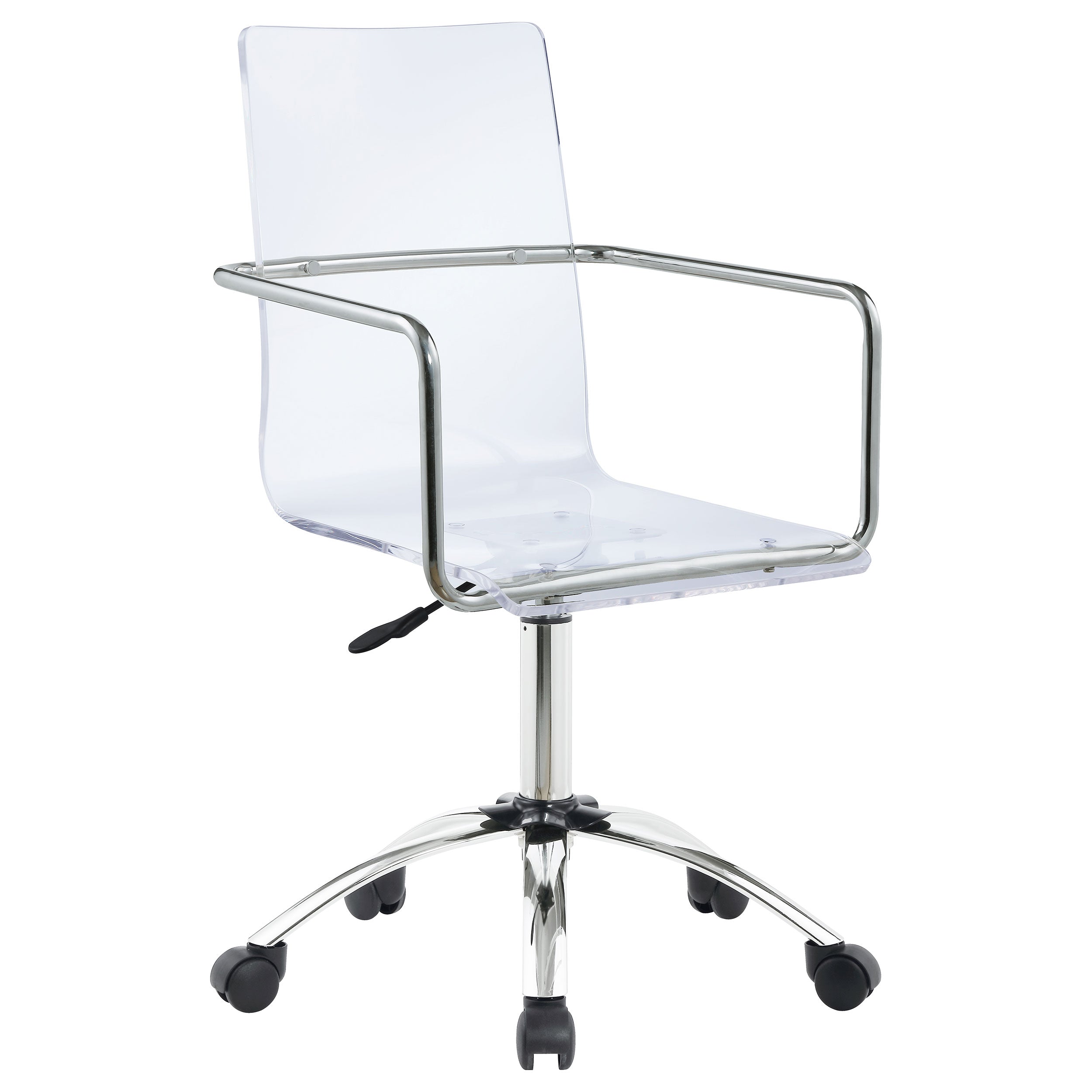 Dar Furniture - Coaster - Amaturo Acrylic Adjustable Home Office Desk Chair Clear - 801436