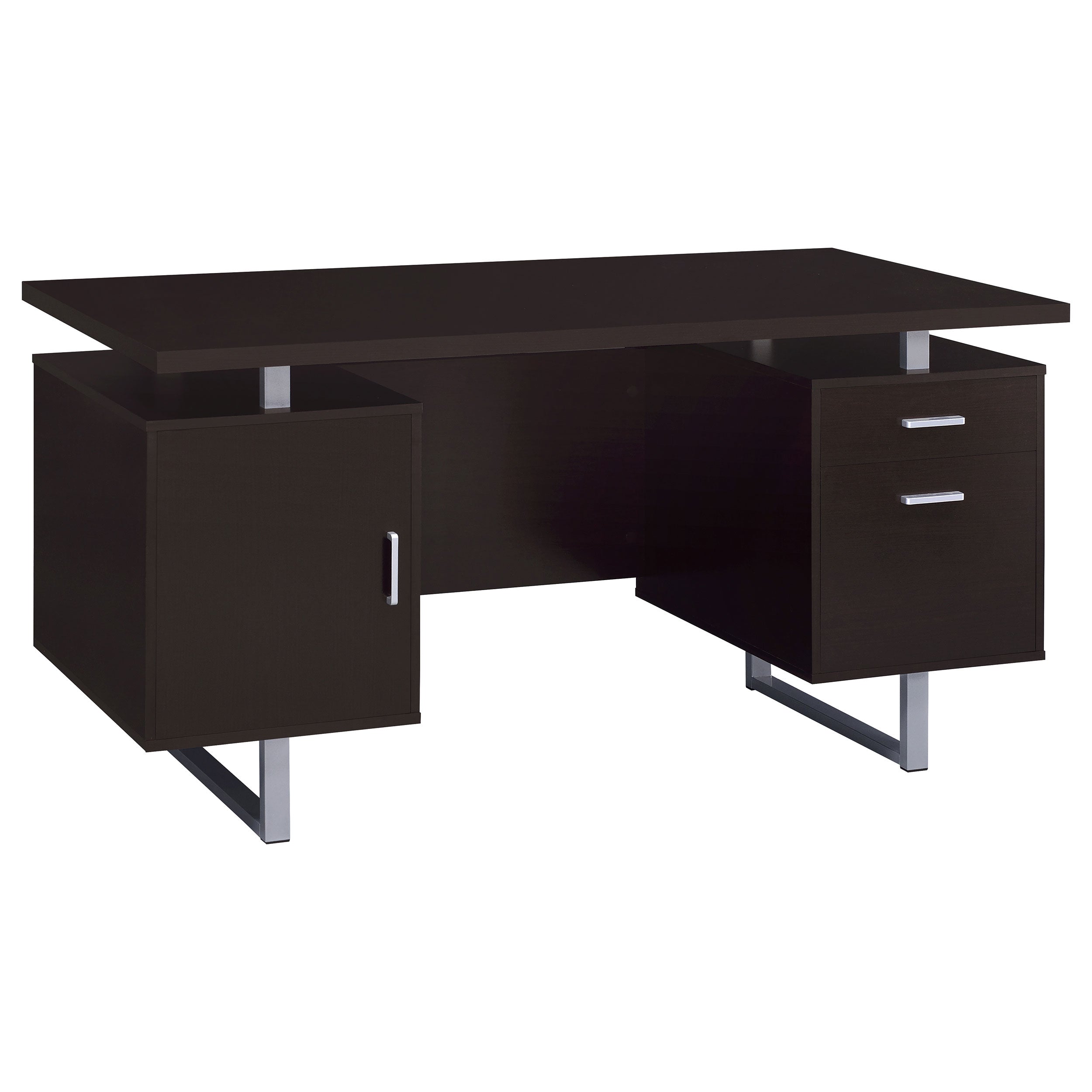 Dar Furniture - Coaster - Lawtey 60-inch 2-drawer Office Computer Desk Cappuccino - 801521