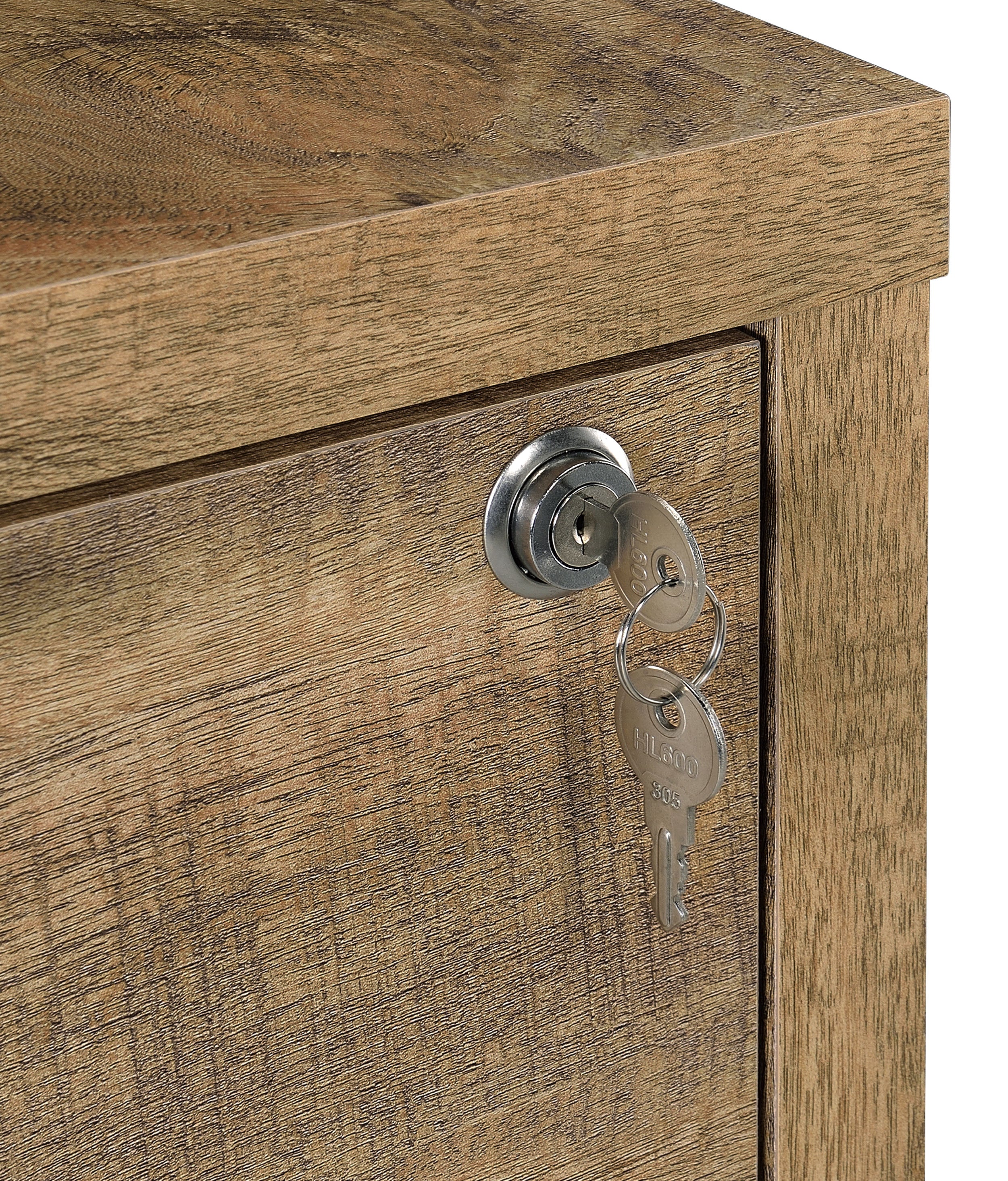 Westpark 3-shelf Bookcase USB and Lockable Drawer Mango