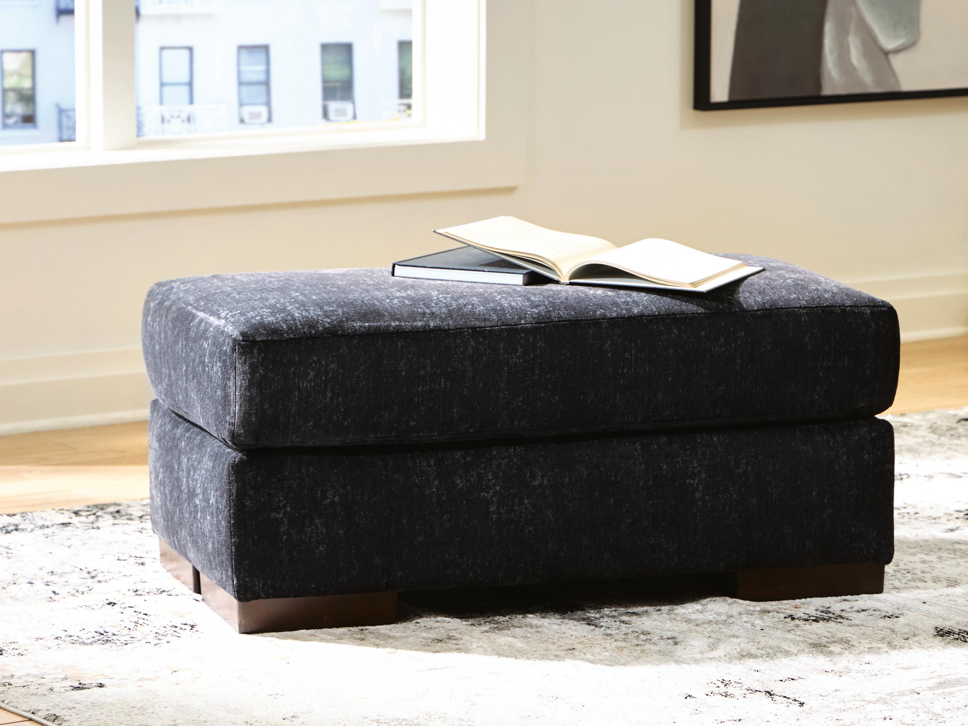 Dar Furniture - Ashley Furniture - Whitmore Manor Ottoman - Ottoman / Black Pearl - 8040414